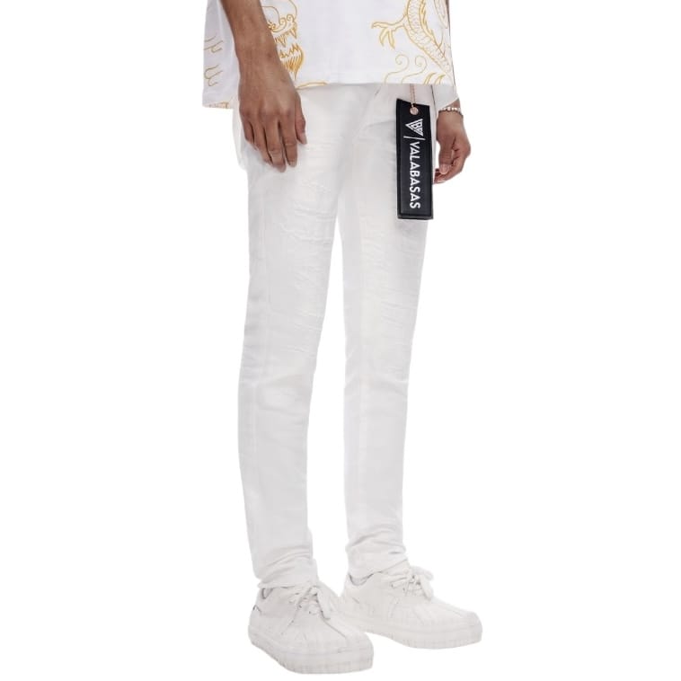 Valabasas Repair Skinny Jean (White) VLBS-VJ2-1047
