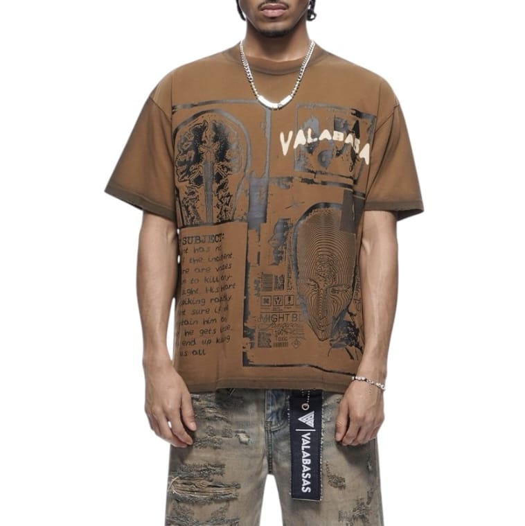 Valabasas Cyber Tee (Brown) VLBS-VT1-1086