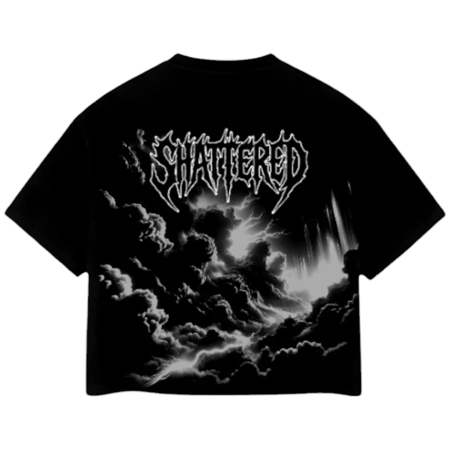 Shattered Hearts Cloudy Days Tee (Black)