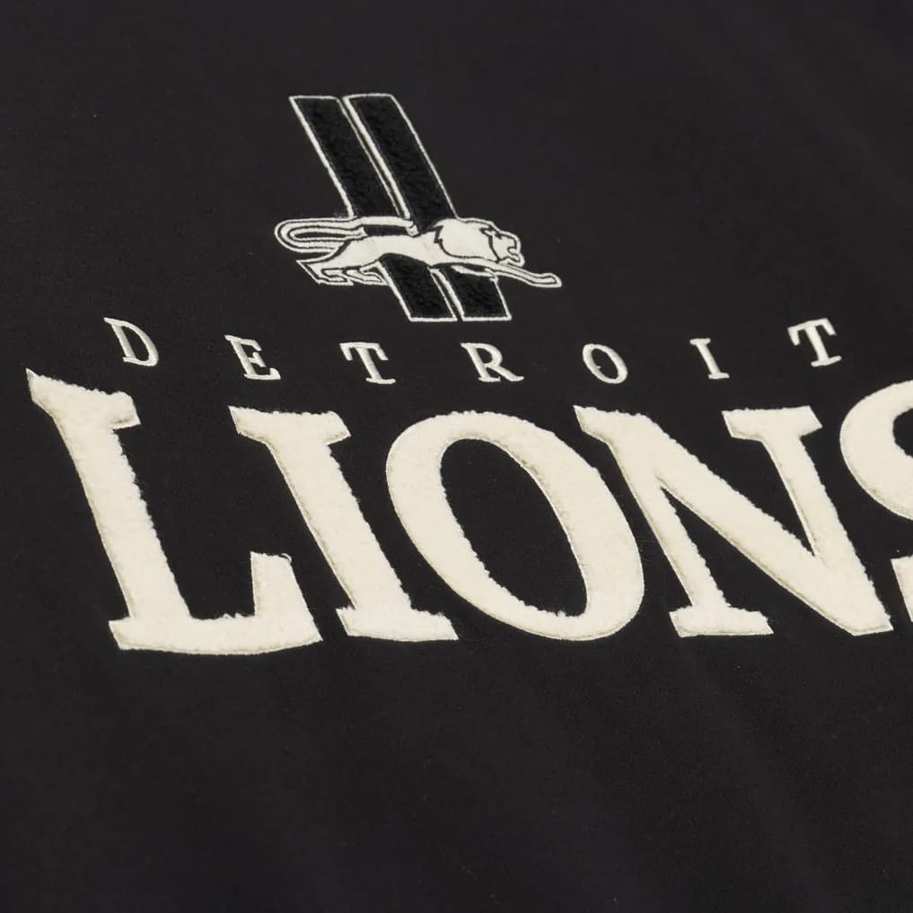 Mitchell & Ness NFL Detroit Lions Cookies & Cream Crewneck (Black)