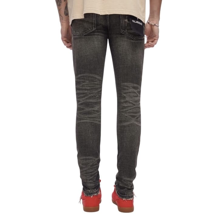 Valabasas Collage Skinny Denim (Grey Vintage Wash) VLBS-VJ1-1011