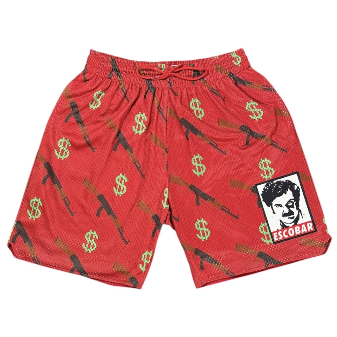 Headgear Pablo Escobar Basketball Shorts (Red) HGC019-SHT-69