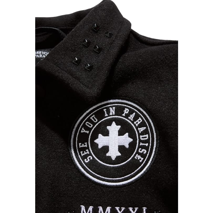 Kids See You In Paradise Eternal Varsity Jacket (Black)