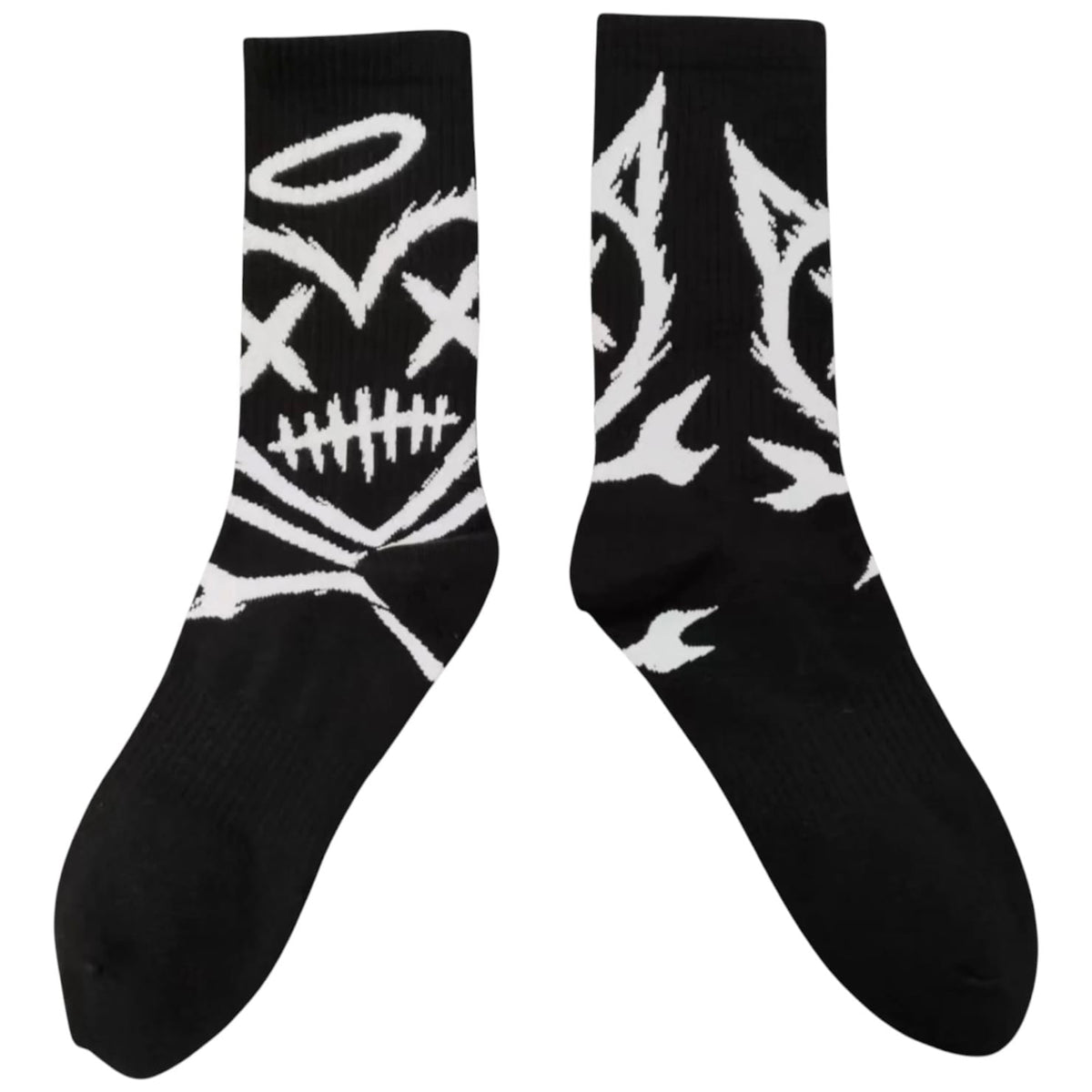 Shattered Hearts Logo Socks (Black)