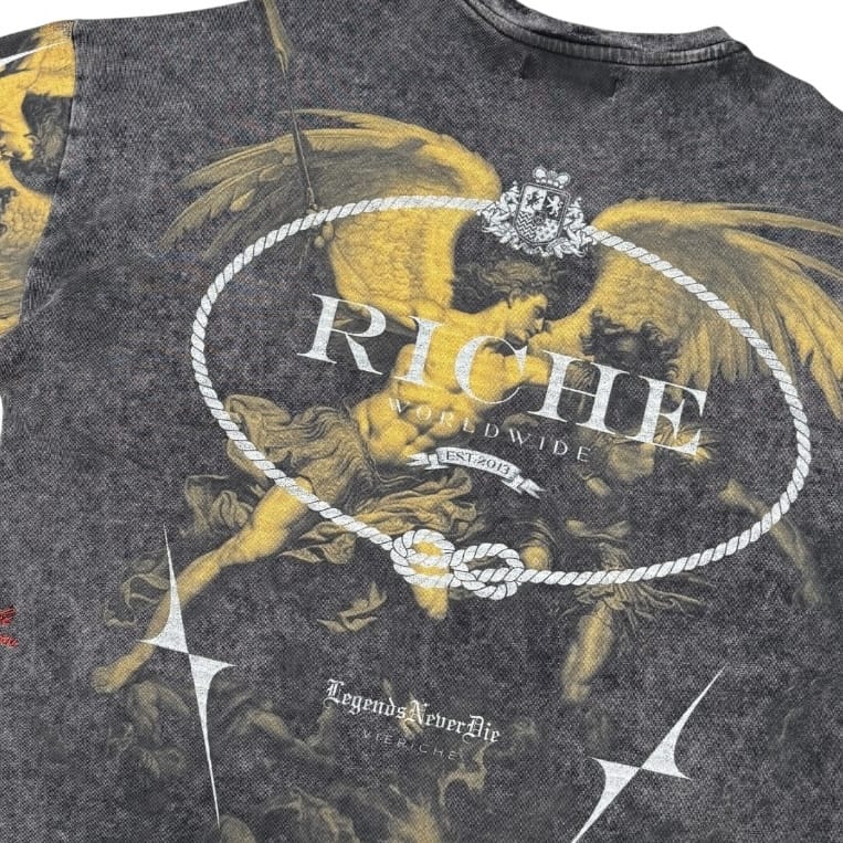 Vie Riche Saint Michael Tee (Black) VR1408-BLK