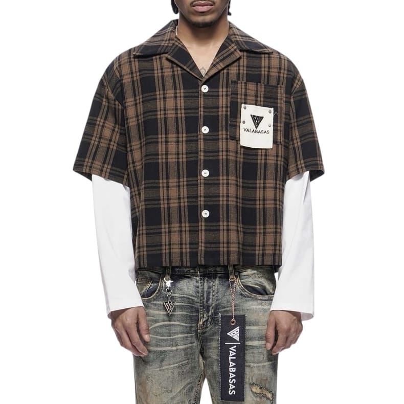 Valabasas Rip Double Layered Flannel (Brown) VLBS-VBD2-1021