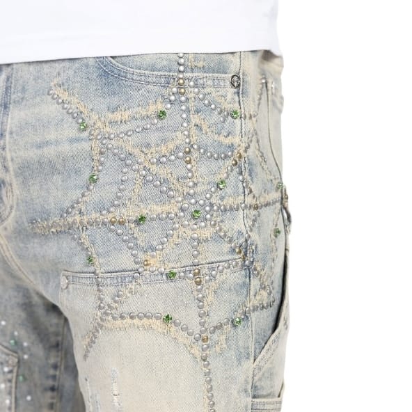 Guapi Spider Denim Jean (Emerald) 818ESD