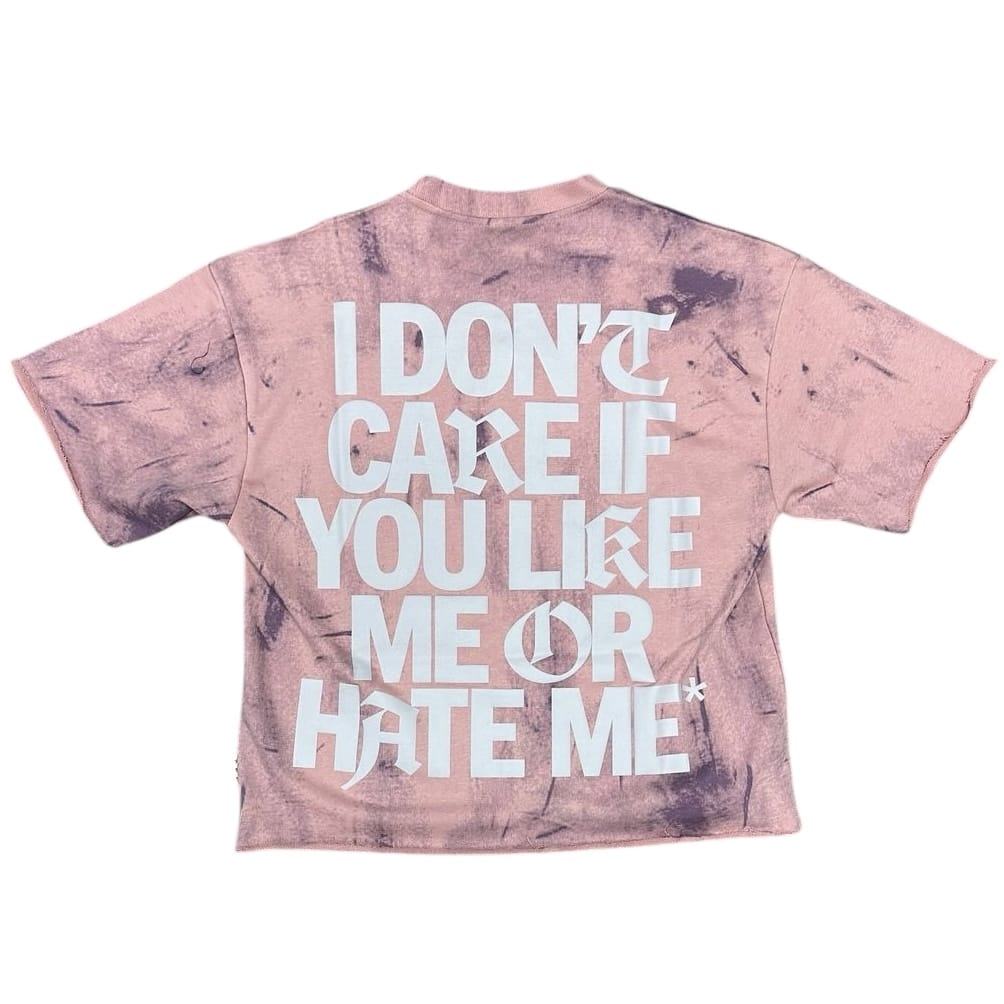 BKYS Destiny French Terry Cropped Tee (Pink) T1461