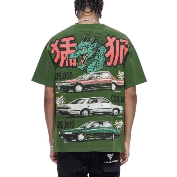 Valabasas Japanese Motors Tee (Green) VLBS-VT1-1102