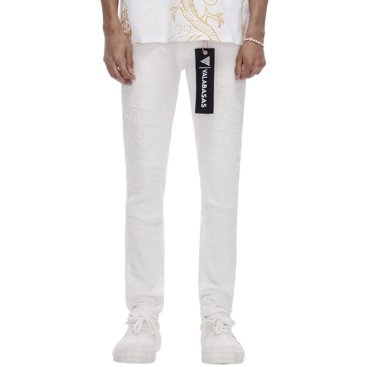 Valabasas Repair Skinny Jean (White) VLBS-VJ2-1047