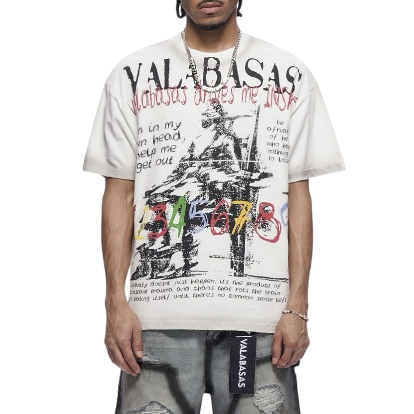 Valabasas Insane Tee (White) VLBS-VT1-1085