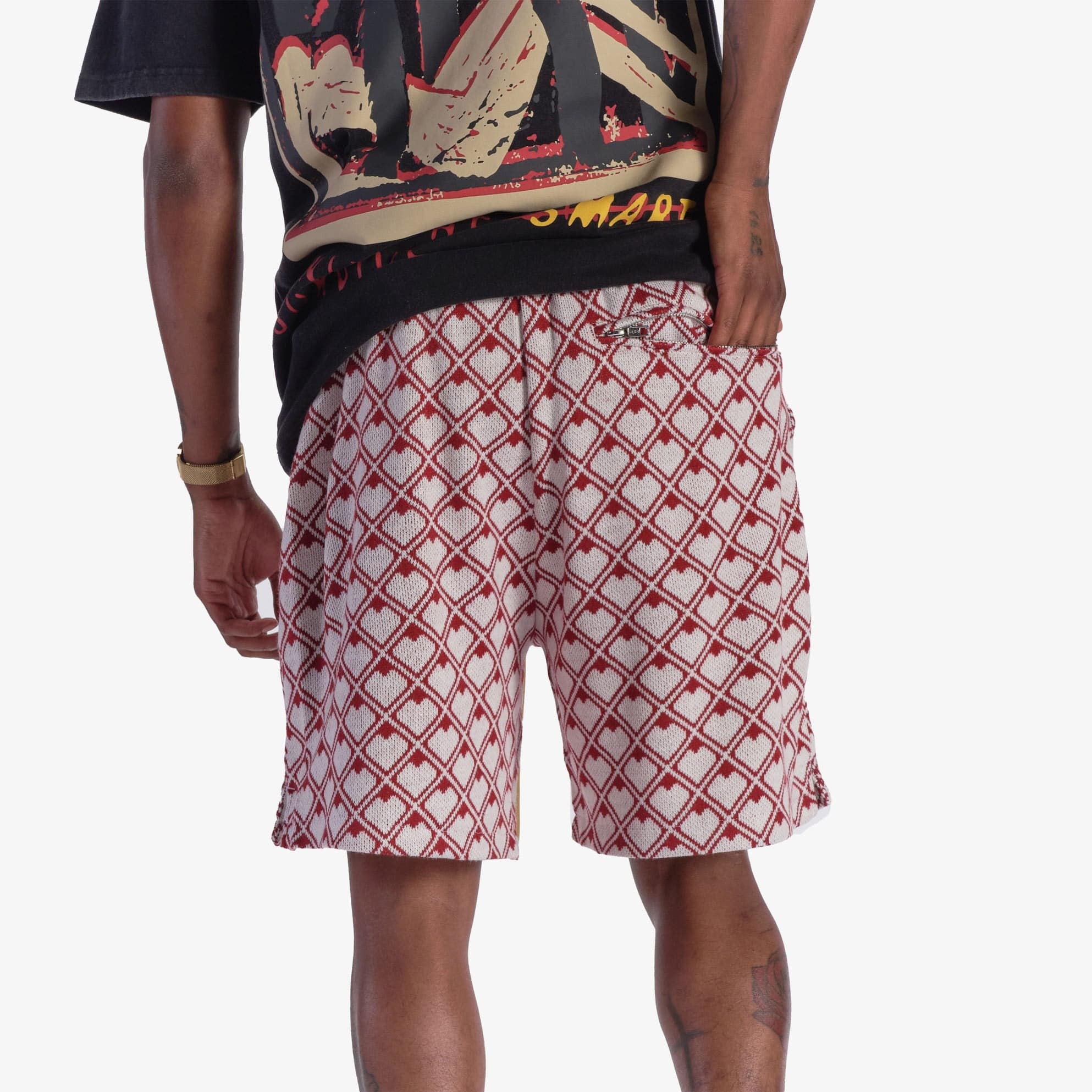"Buzzkill" Shorts (maroon)