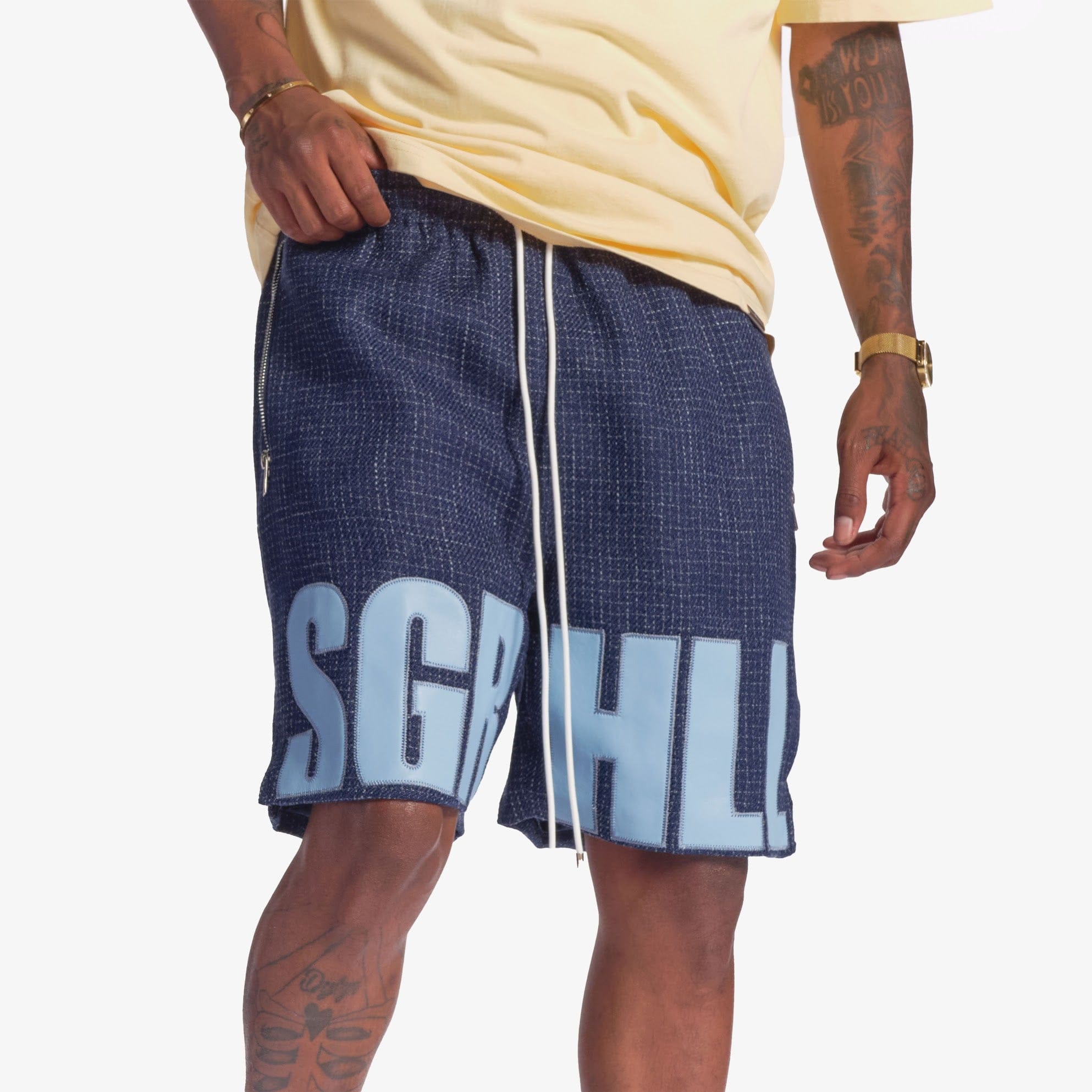 "Open Mind" Shorts (navy blue)