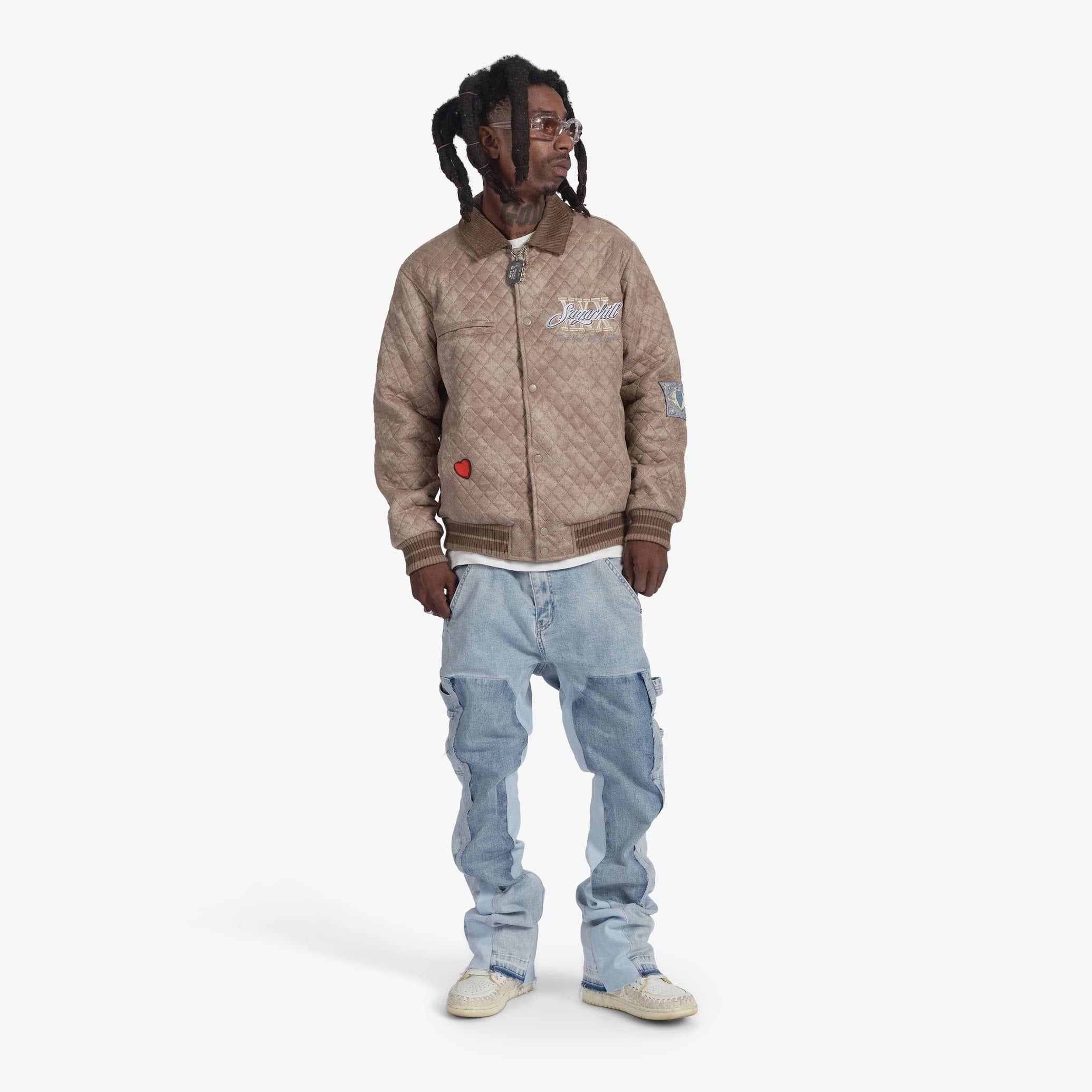 "The Heart" Quilted Jacket (beige)