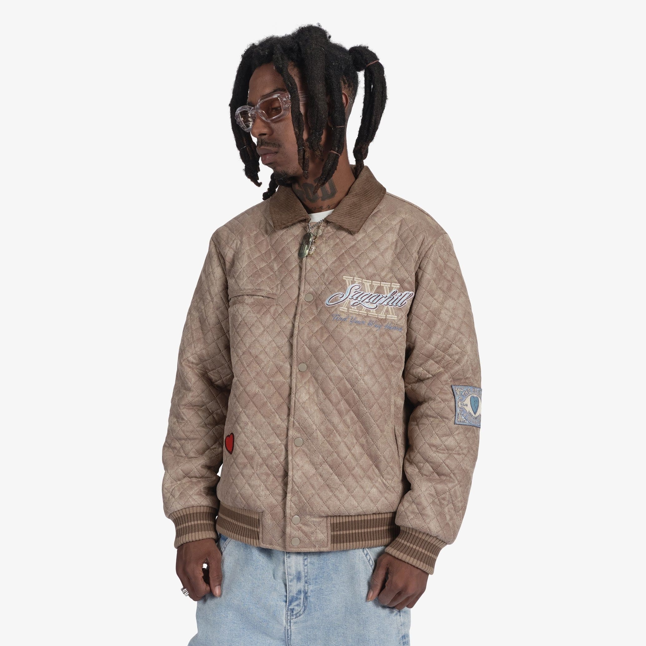 "The Heart" Quilted Jacket (beige)