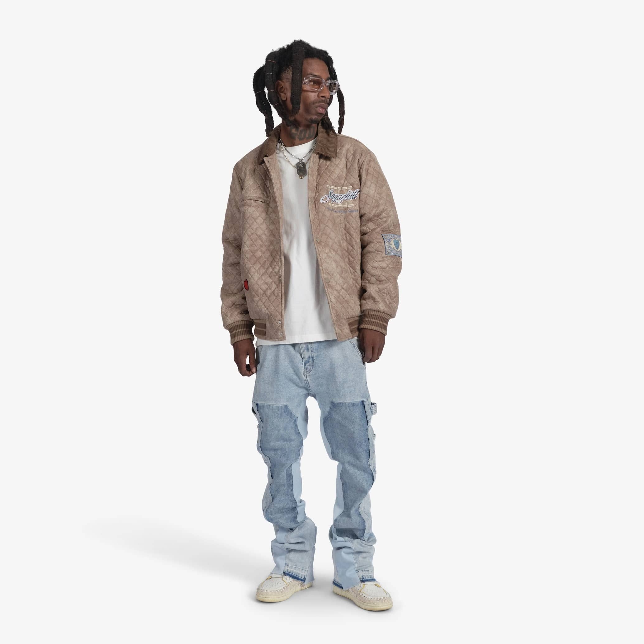 "The Heart" Quilted Jacket (beige)