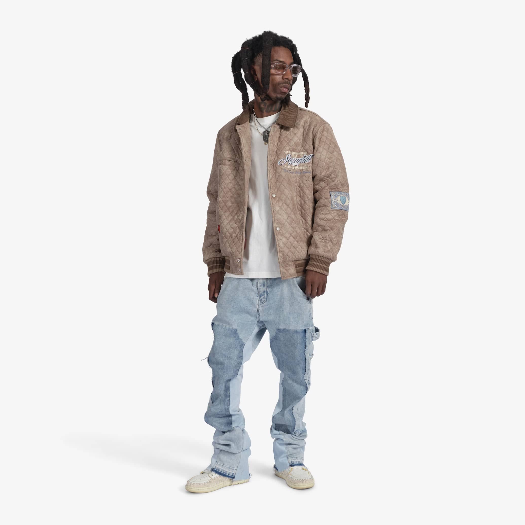 "The Heart" Quilted Jacket (beige)