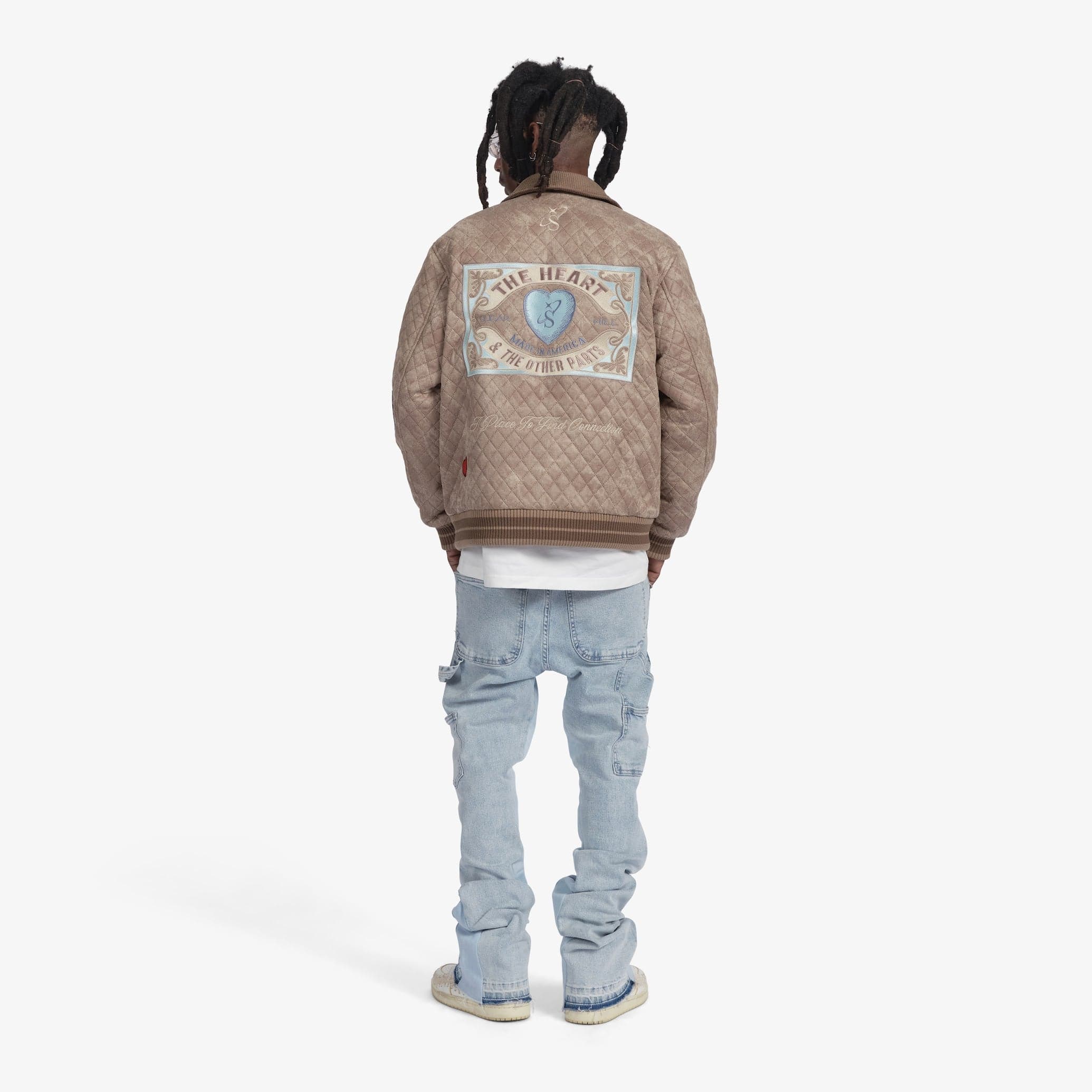 "The Heart" Quilted Jacket (beige)