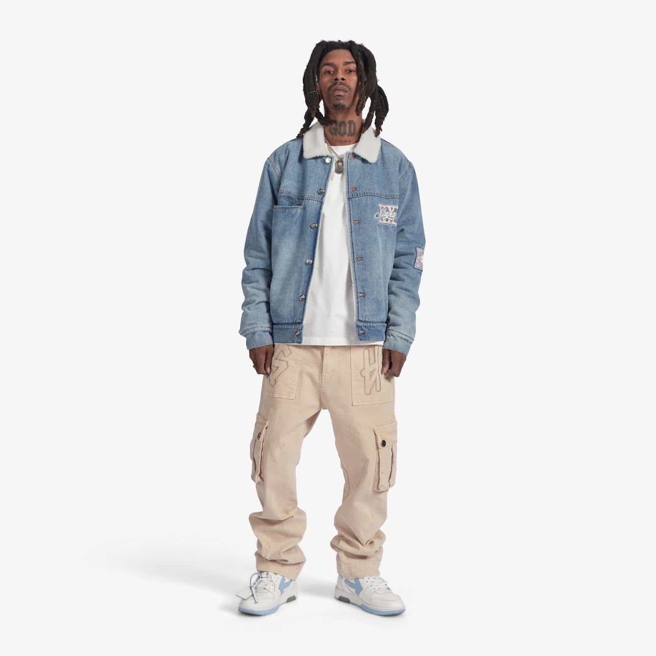"The Heart" Denim Jacket (washed blue)