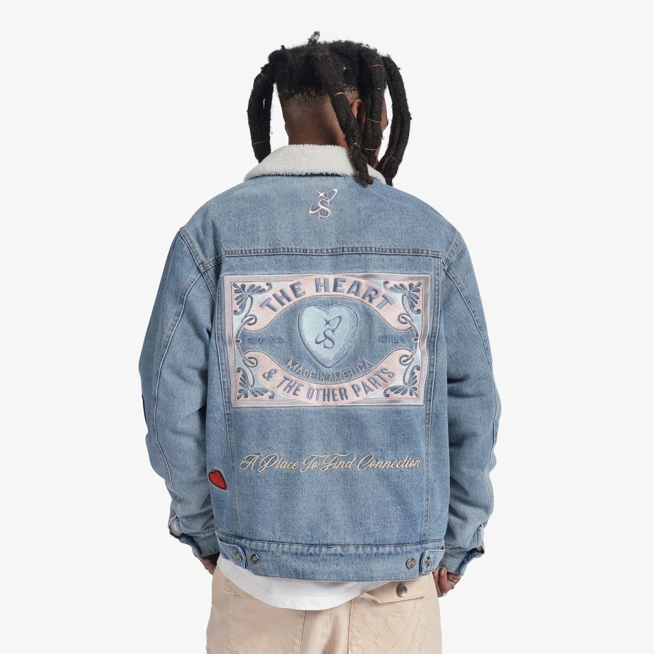 "The Heart" Denim Jacket (washed blue)
