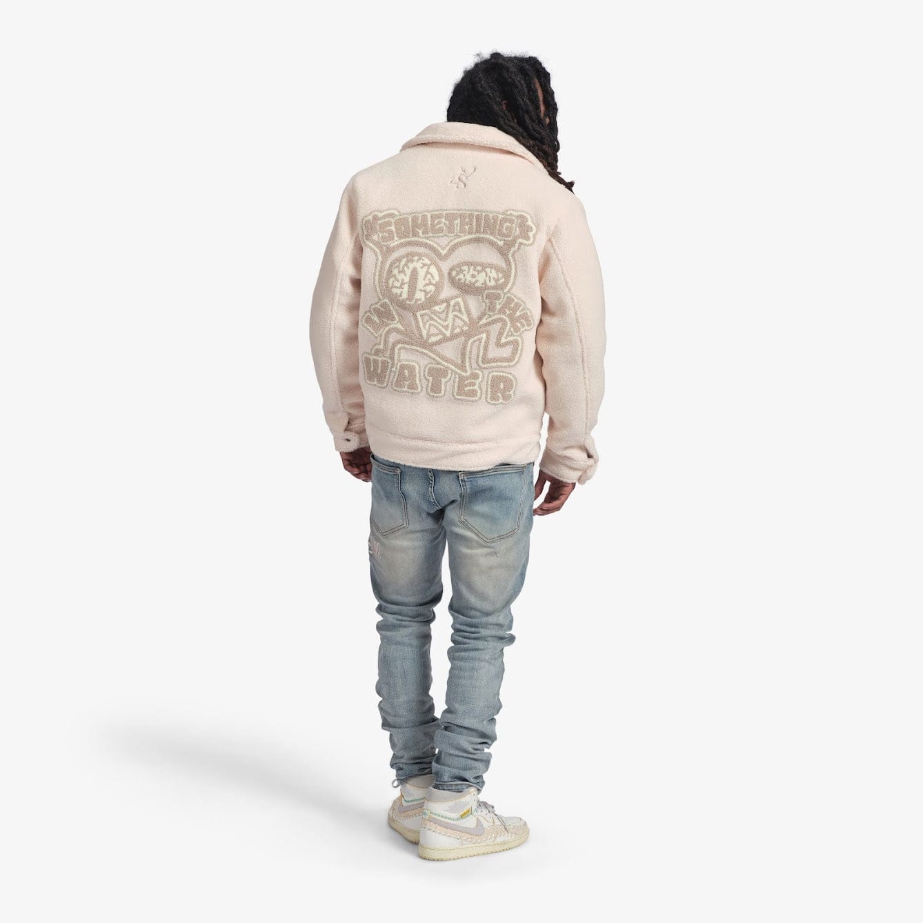 "Toxins" Plush Jacket (ivory)