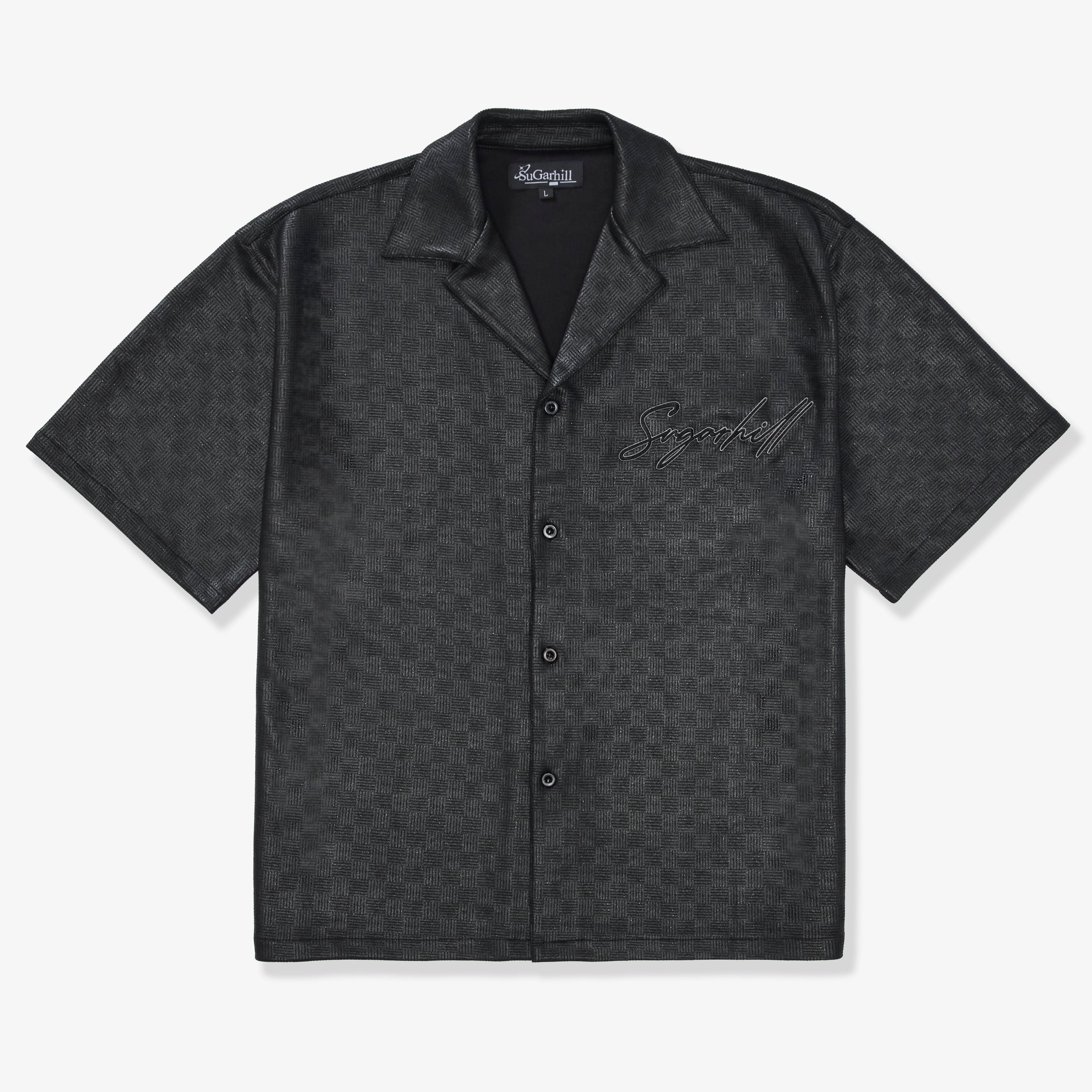 "Madison" Lounge Shirt (black sparkle)