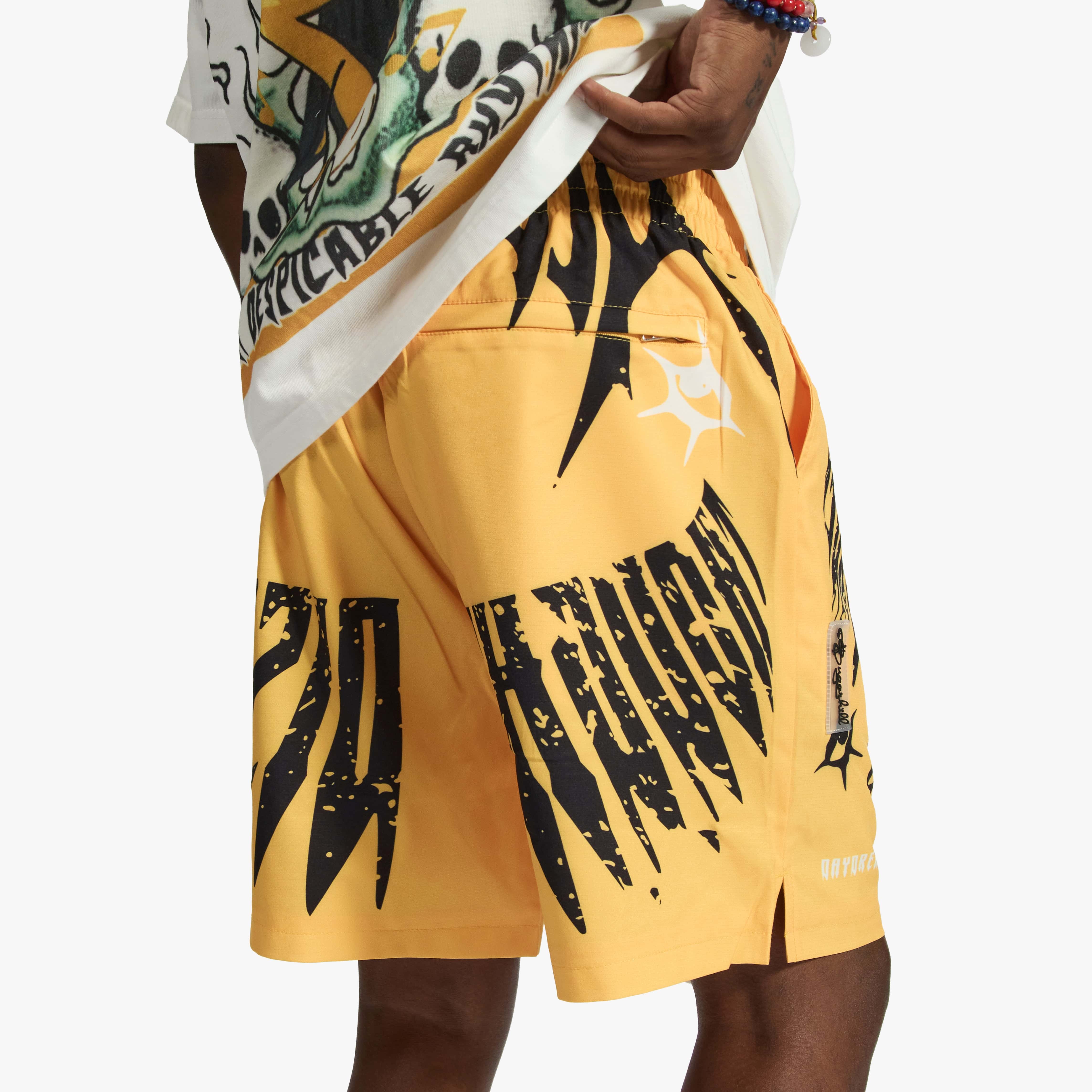"Sinister" Poly Shorts (gold)