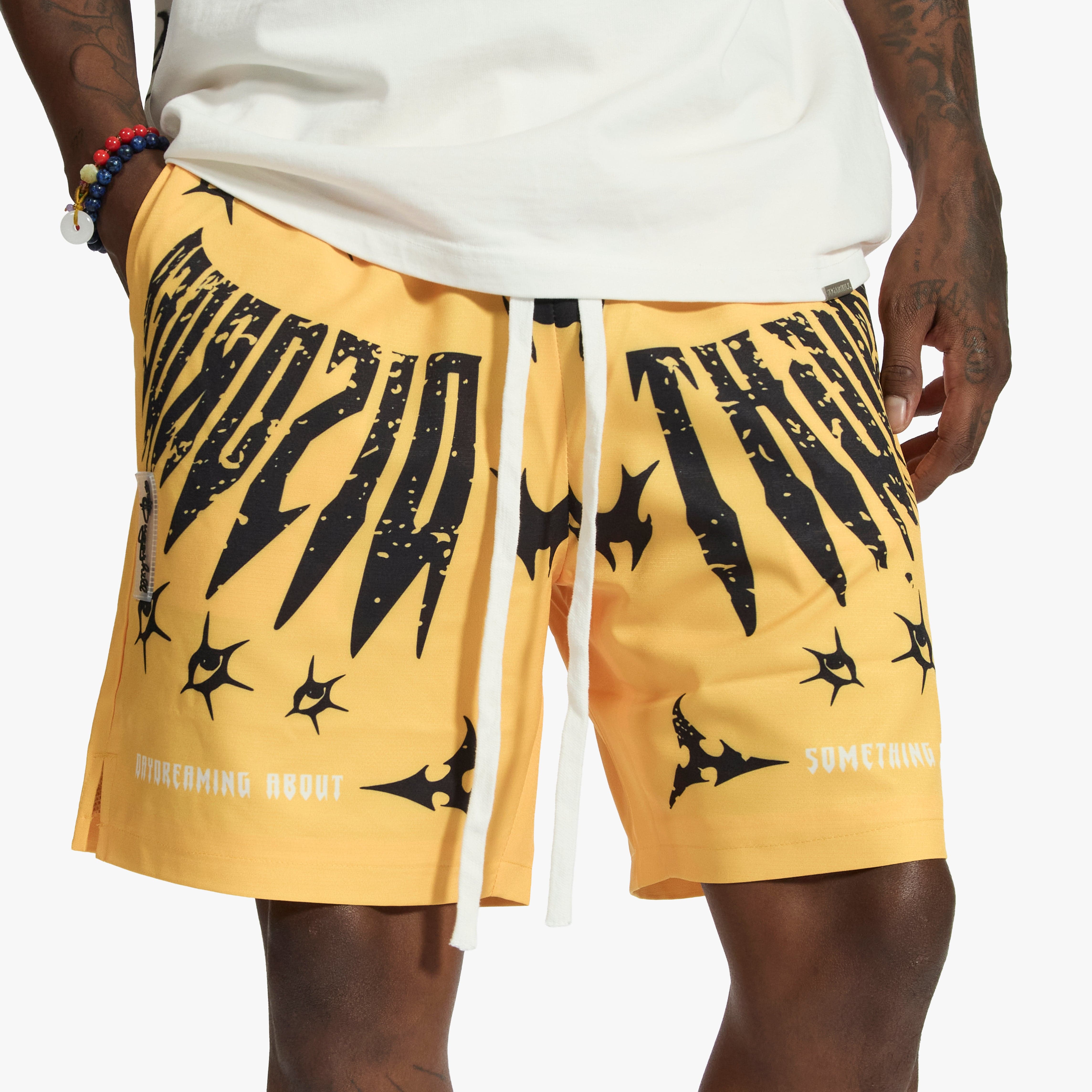 "Sinister" Poly Shorts (gold)