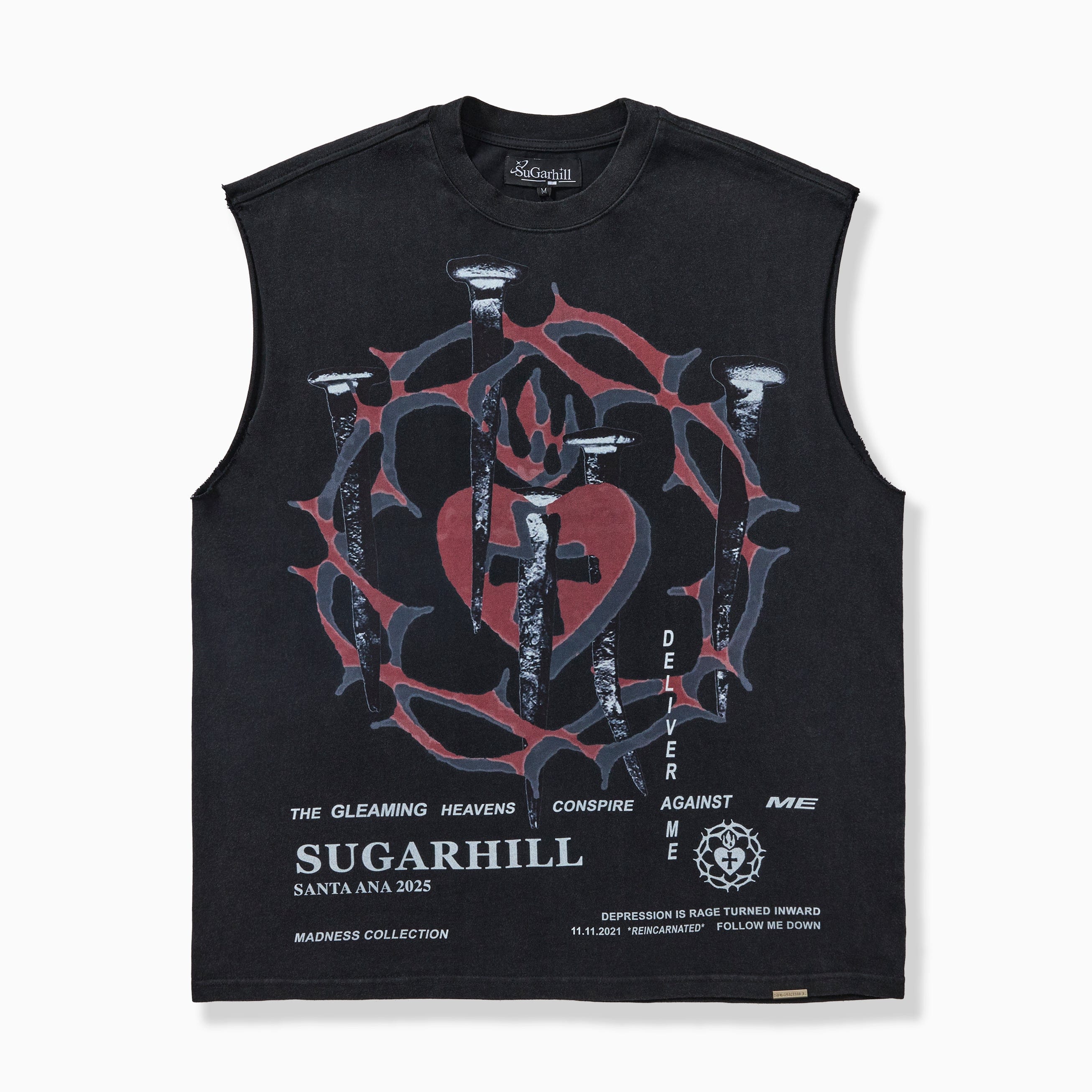 "Reincarnated" Cutoff Tee (black vintage)