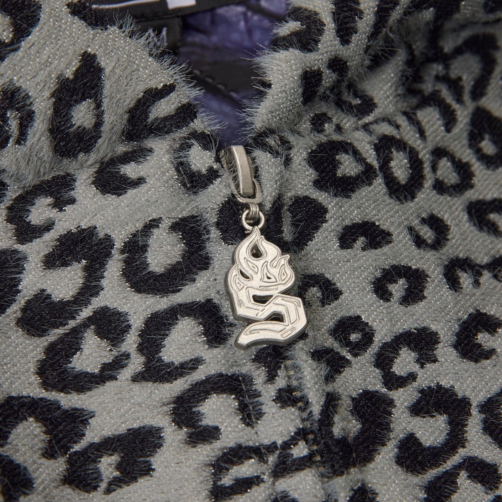 "Love Lost" Fur-Zip Hoodie (gray cheetah)