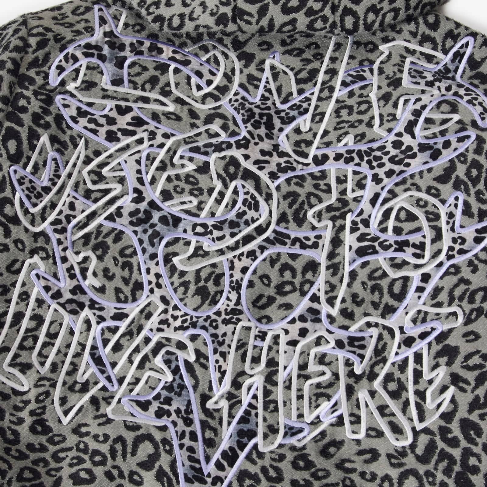 "Love Lost" Fur-Zip Hoodie (gray cheetah)