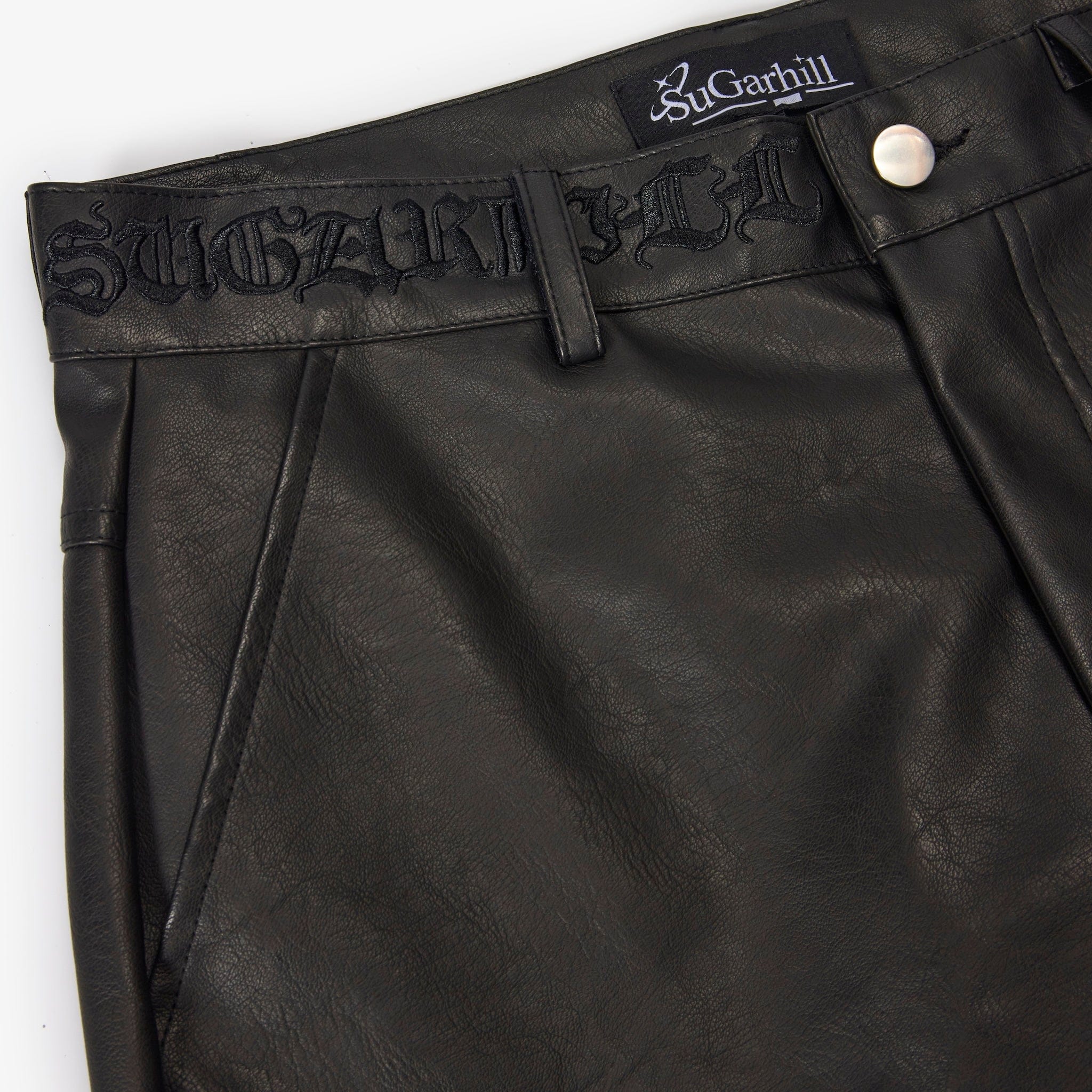 "Sabotage" Leather Pants (black crosses)