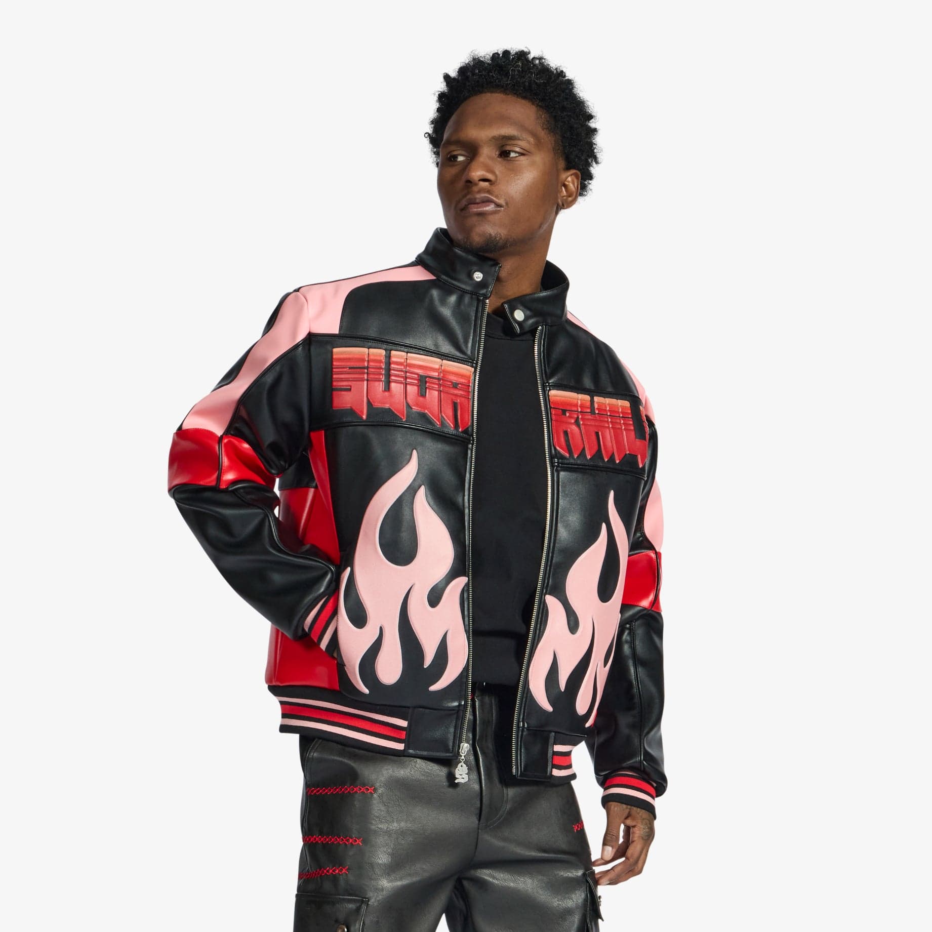 "Alchemy" Racer Jacket (black/red)