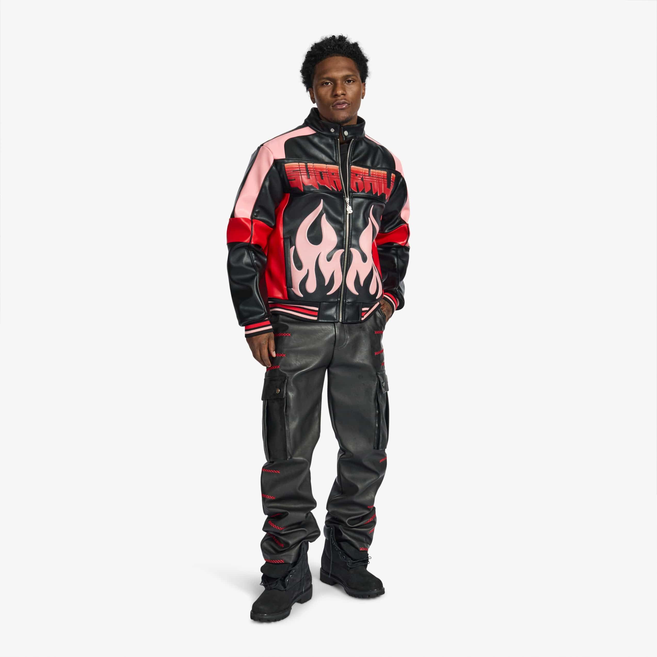 "Alchemy" Racer Jacket (black/red)