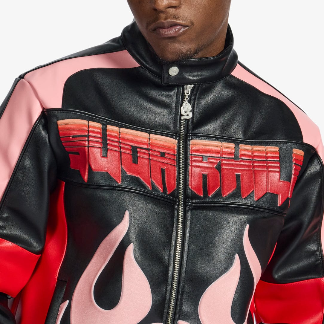 "Alchemy" Racer Jacket (black/red)