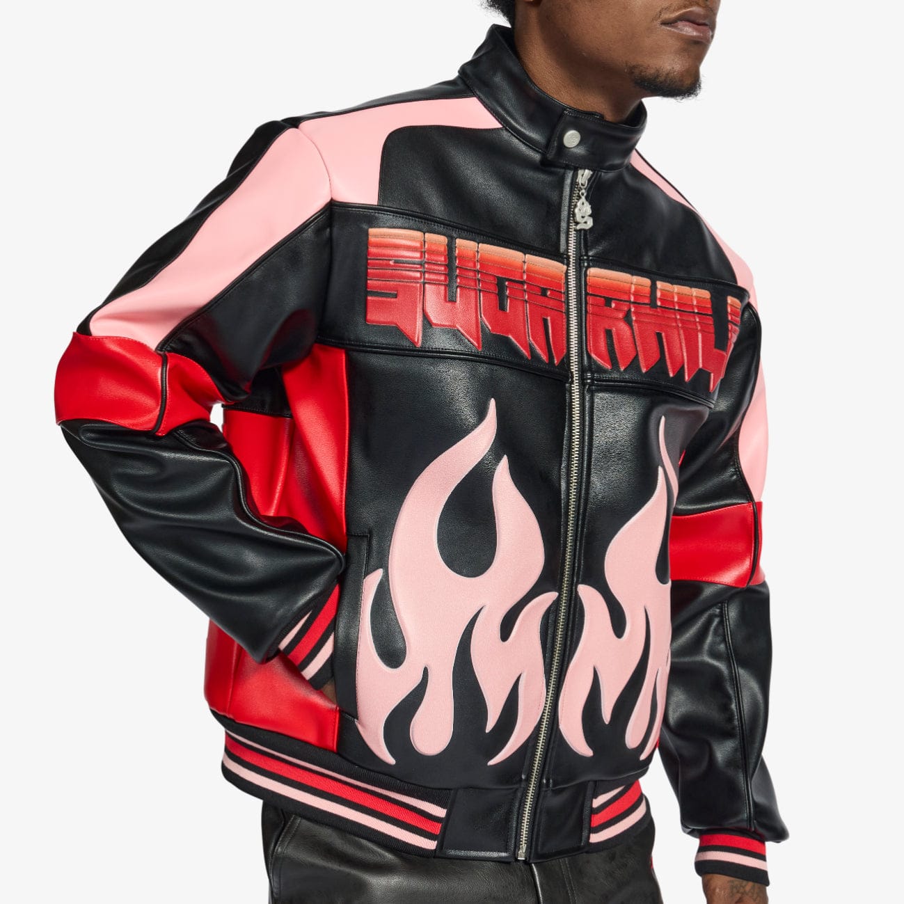 "Alchemy" Racer Jacket (black/red)