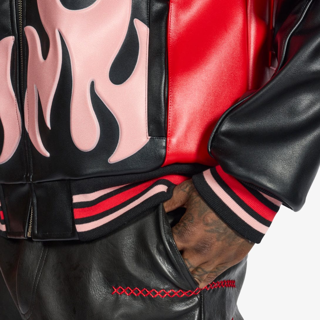 "Alchemy" Racer Jacket (black/red)