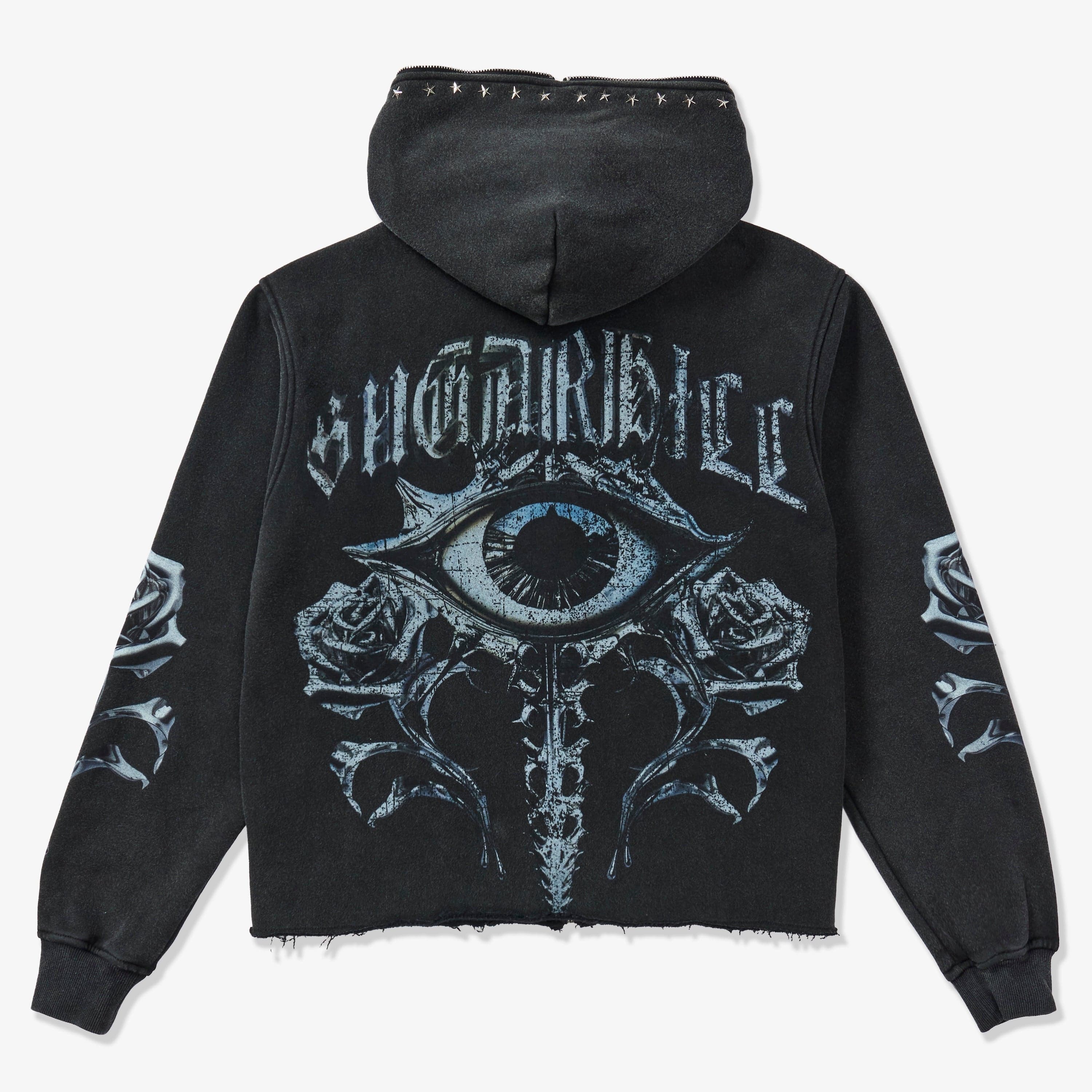 "Body Shop" Full-Zip Hoodie (black vintage)