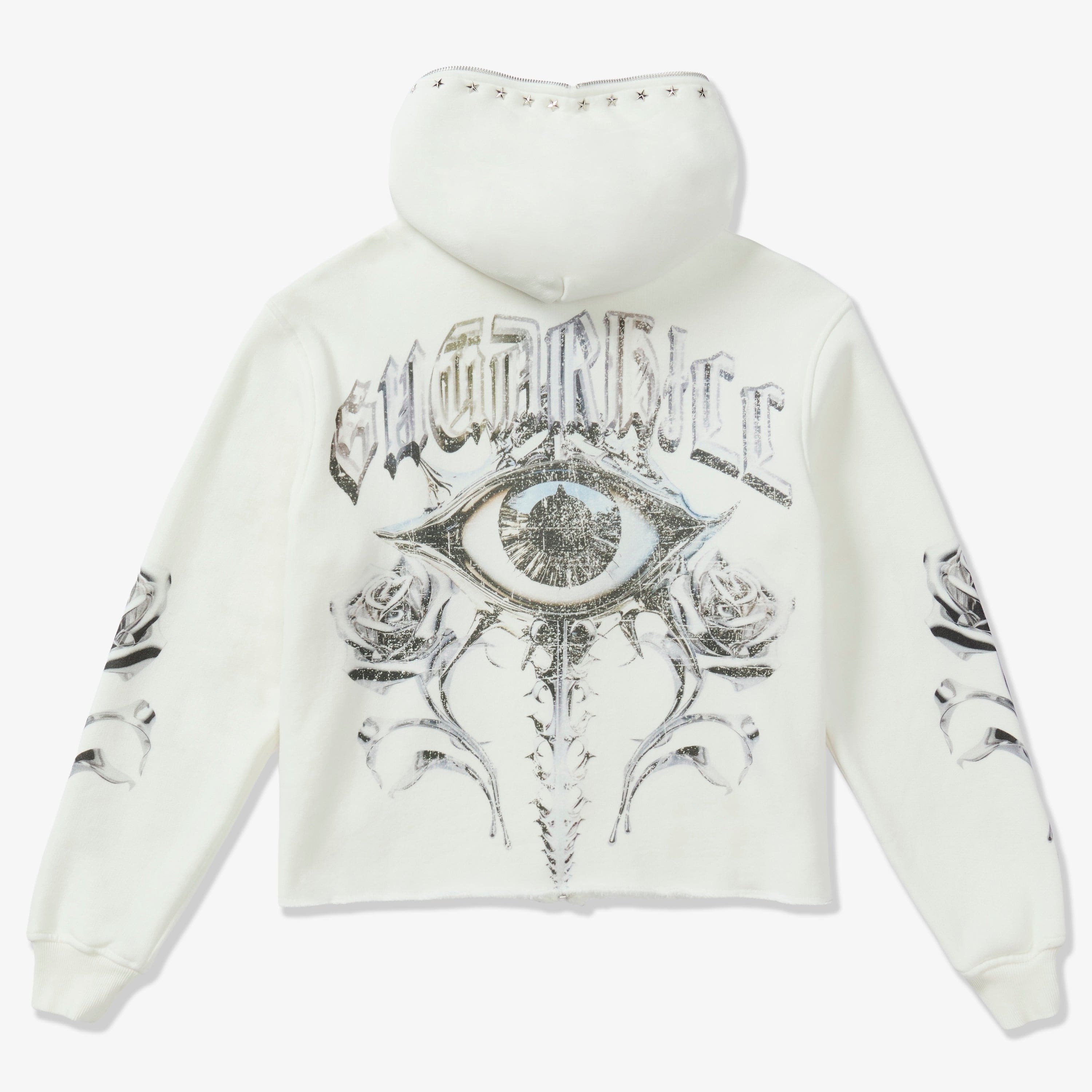"Body Shop" Full-Zip Hoodie (white)
