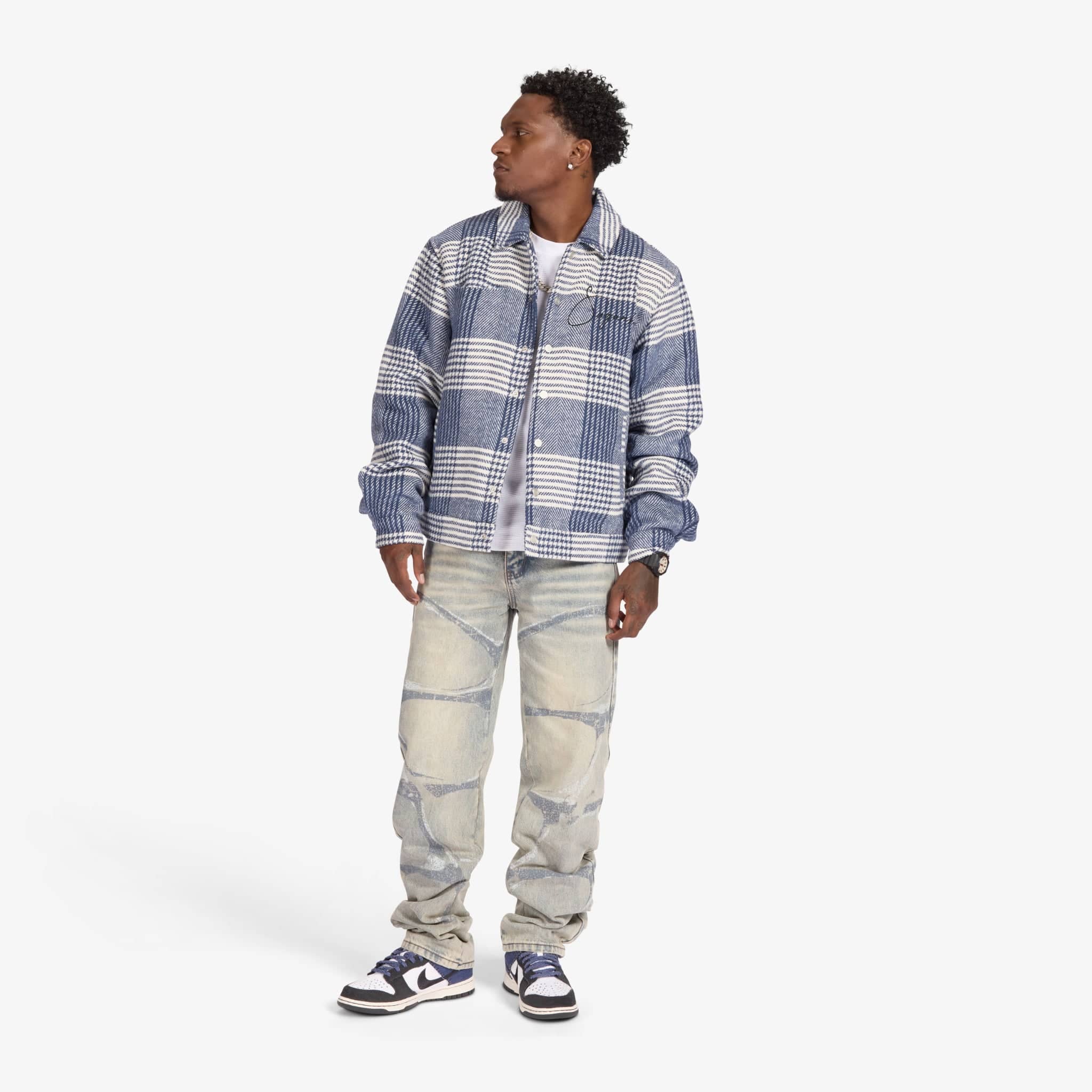 "Eastwood" Jacket (blue plaid)