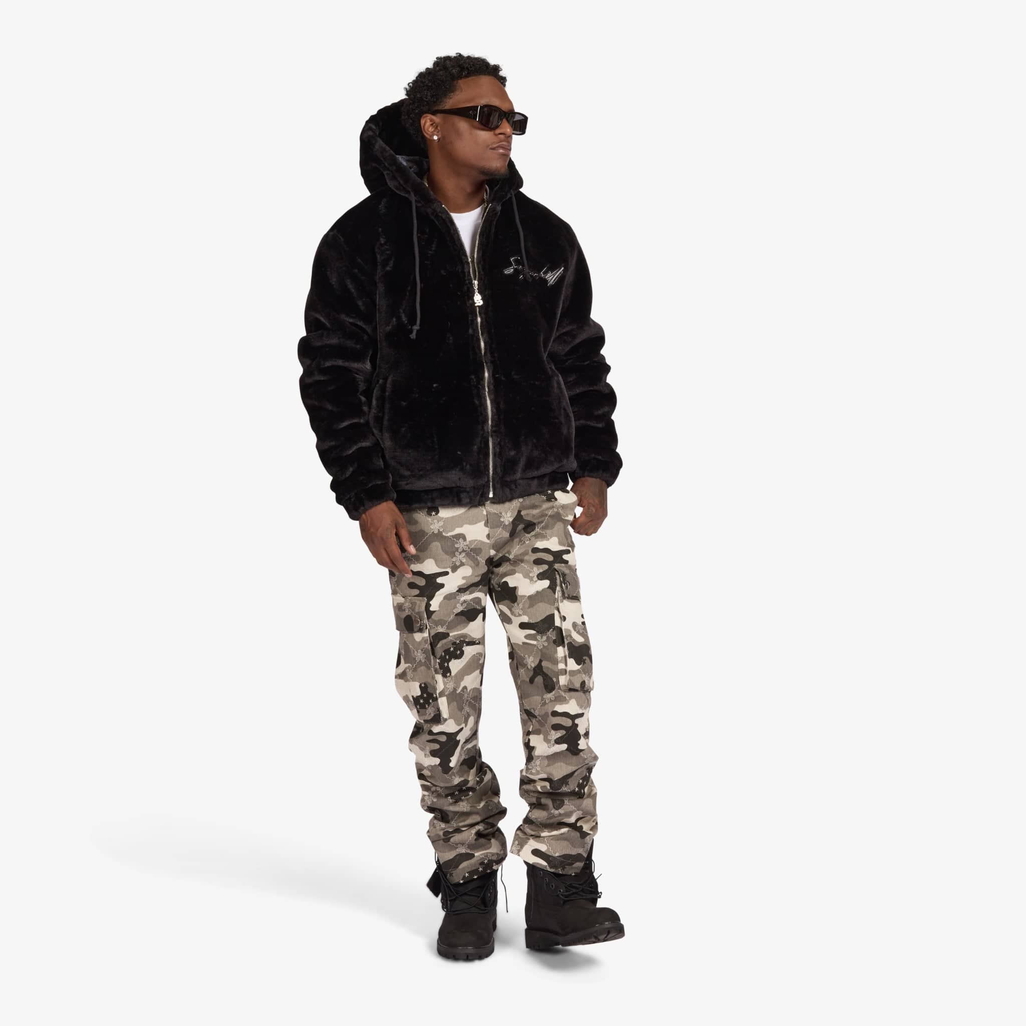 "Kosovo" Cargo Pants (gray camo)
