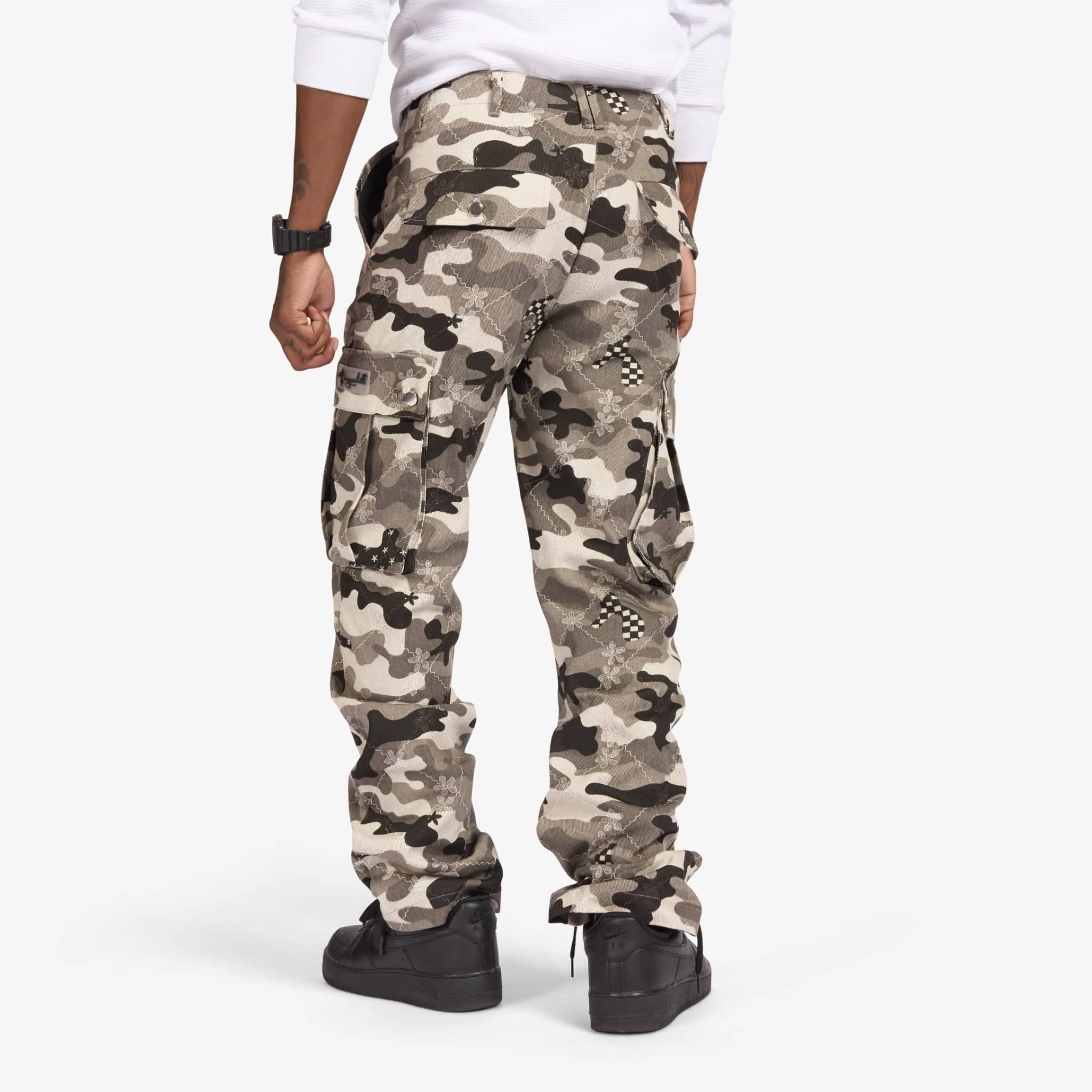 "Kosovo" Cargo Pants (gray camo)