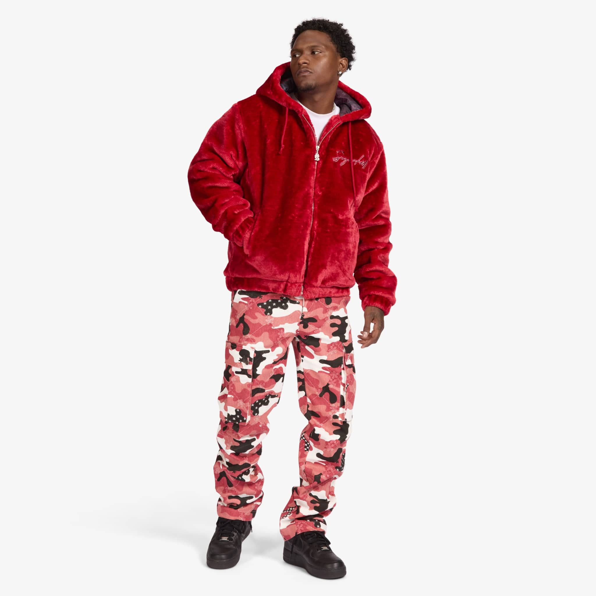 "Kosovo" Cargo Pants (red camo)
