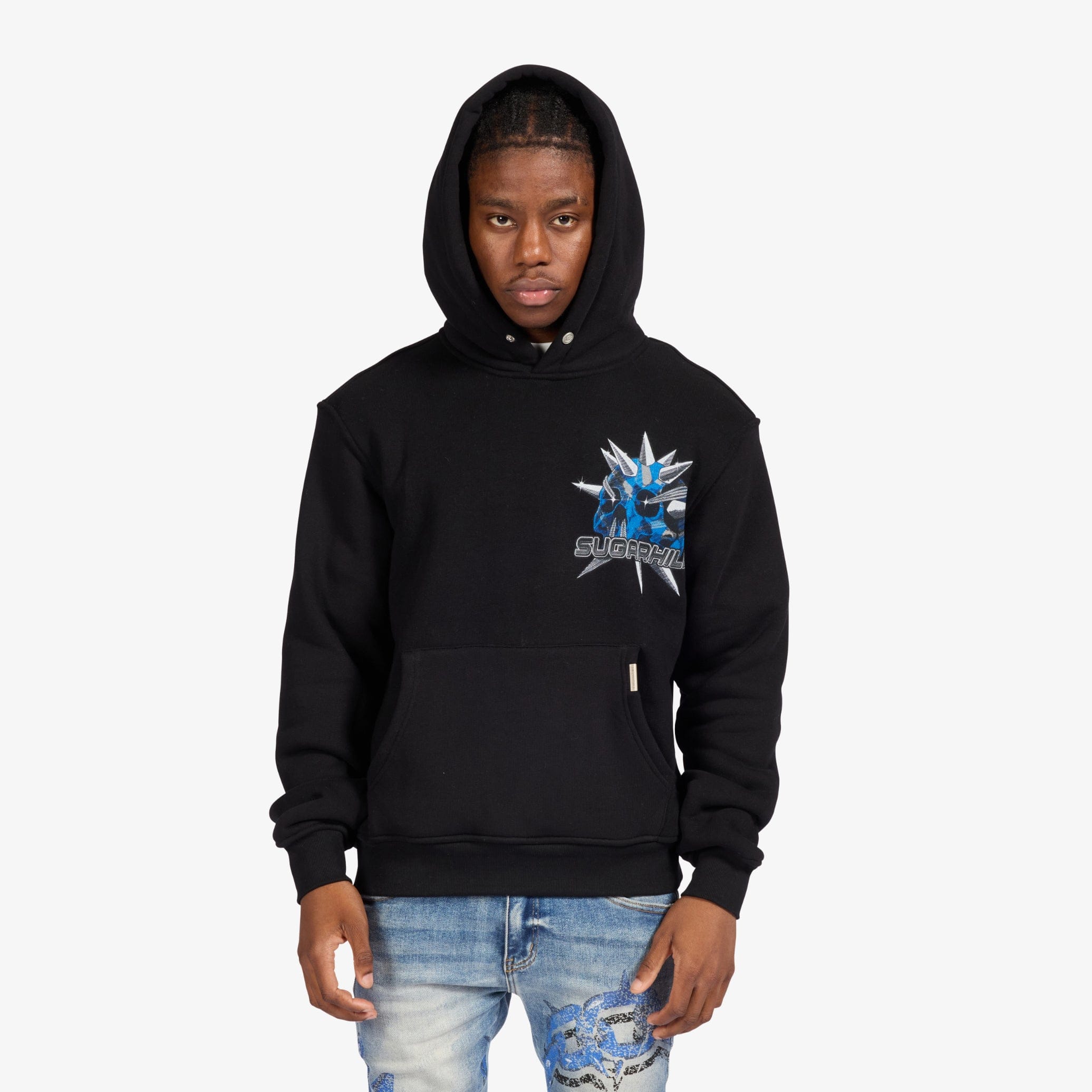 "Blue Biter" Hoodie (black)