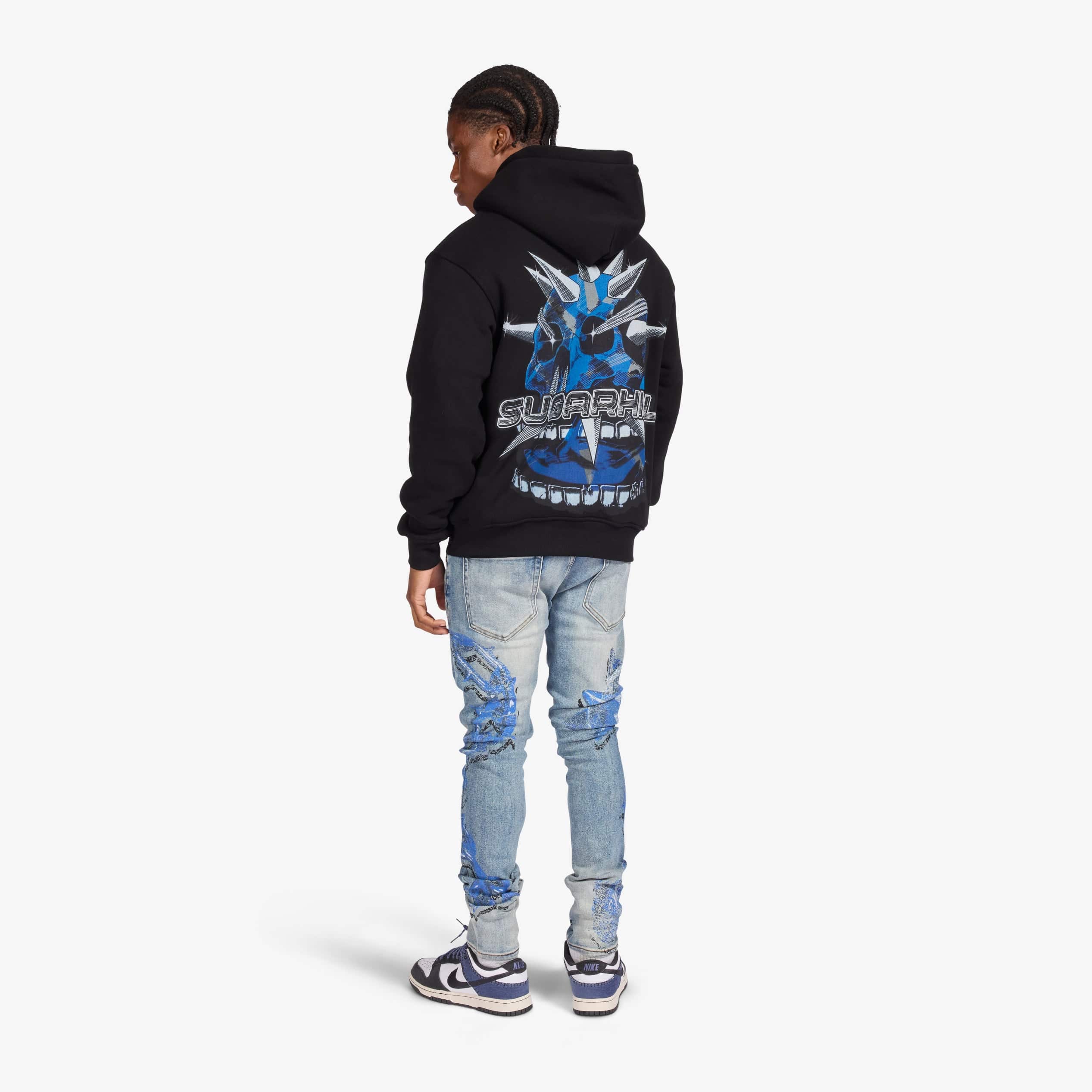 "Blue Biter" Hoodie (black)