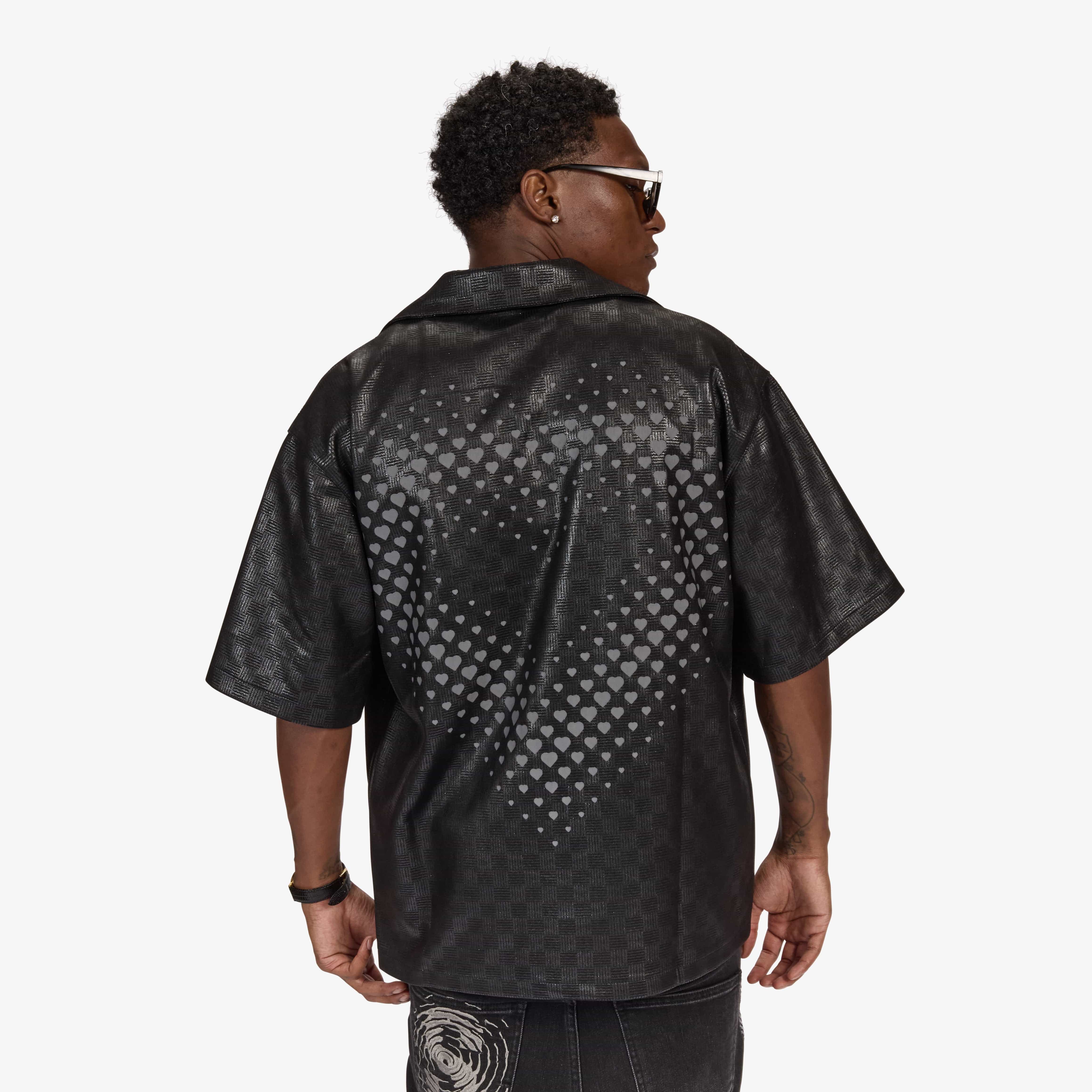 "Madison" Lounge Shirt (black sparkle)