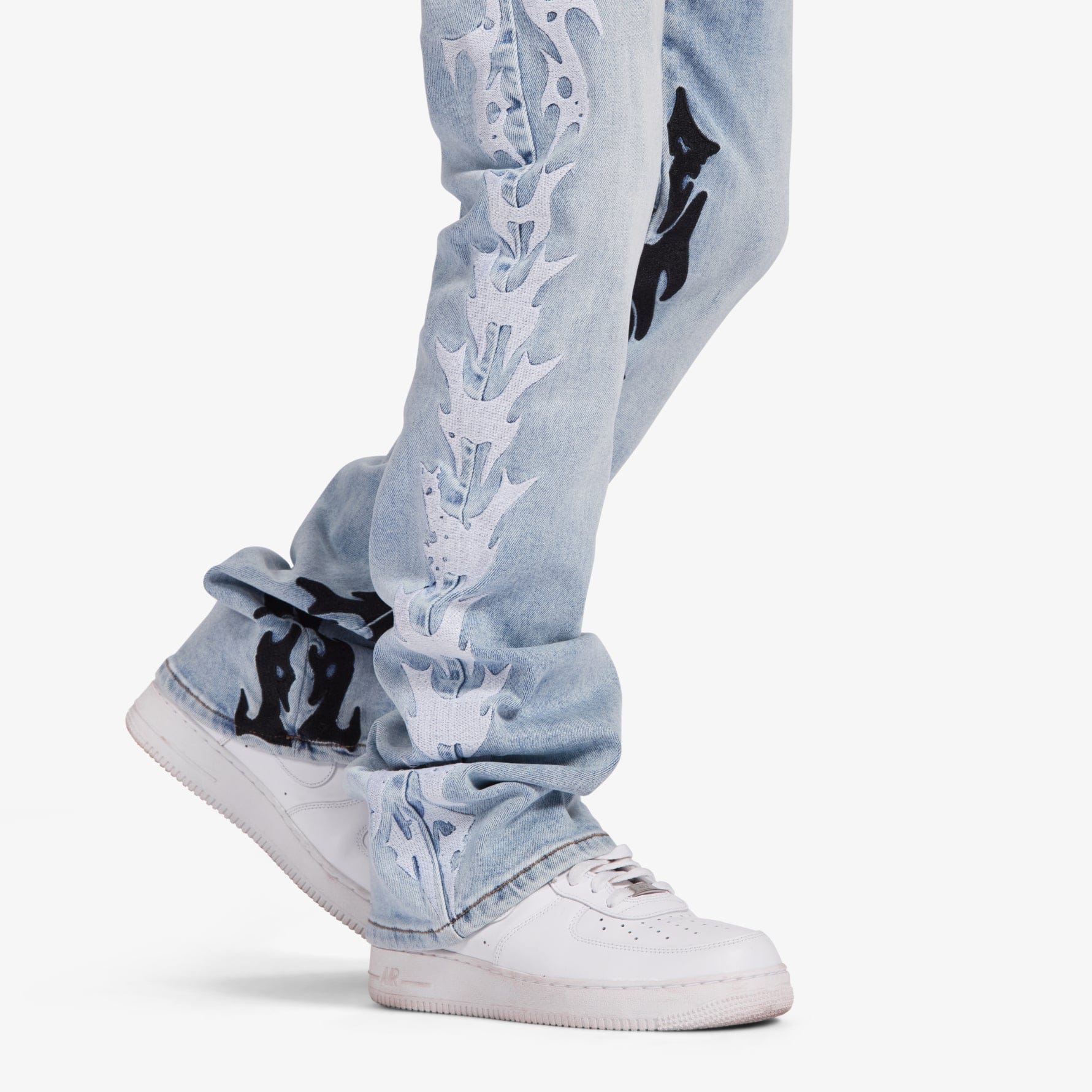"Toxins" Stacked Jeans (blue wash)