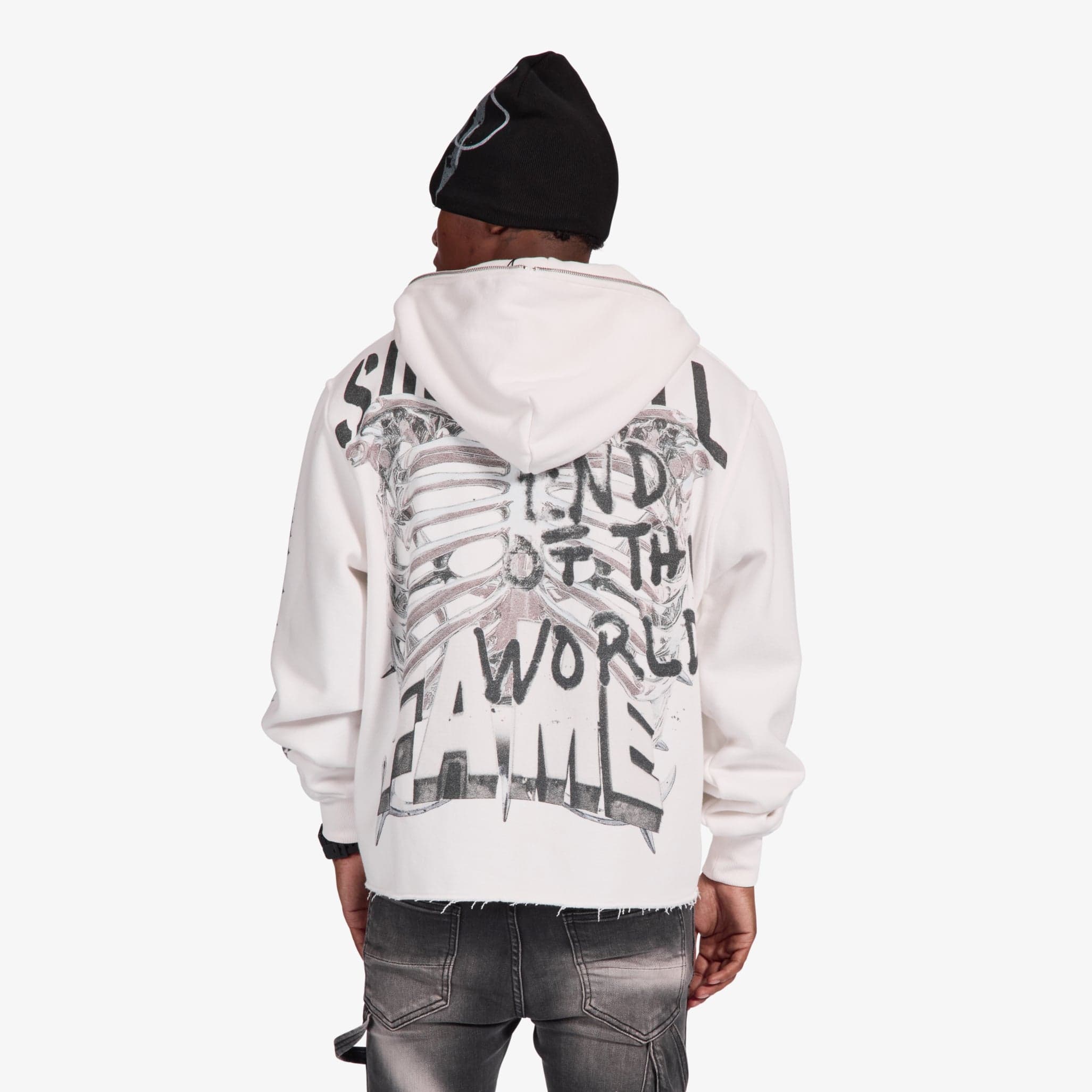 "End Of The World" Hoodie (white)