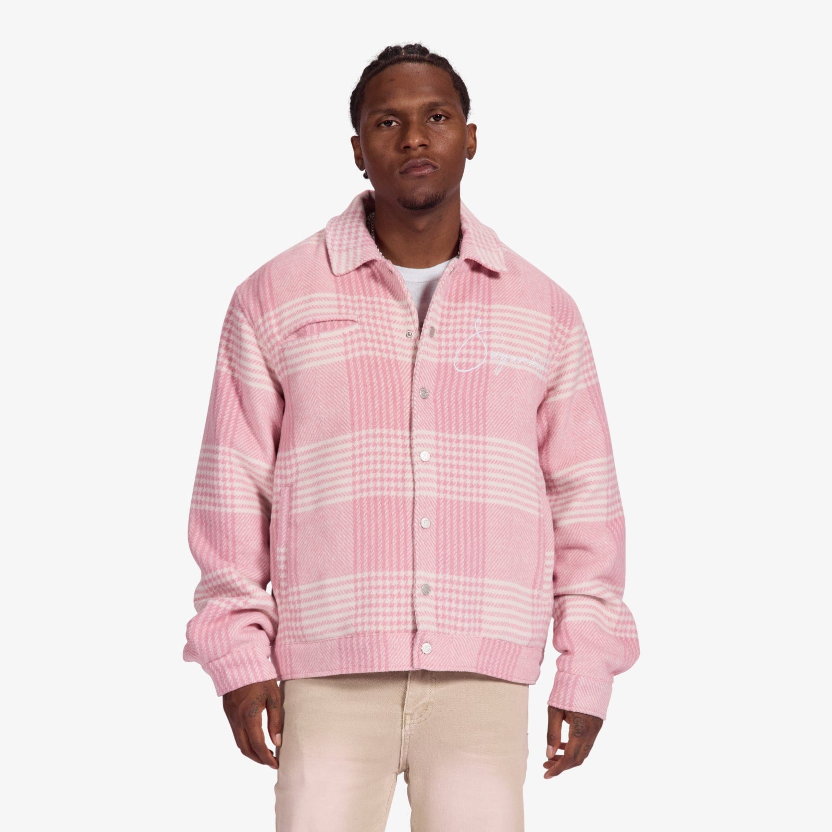 "Eastwood" Jacket (pink plaid)