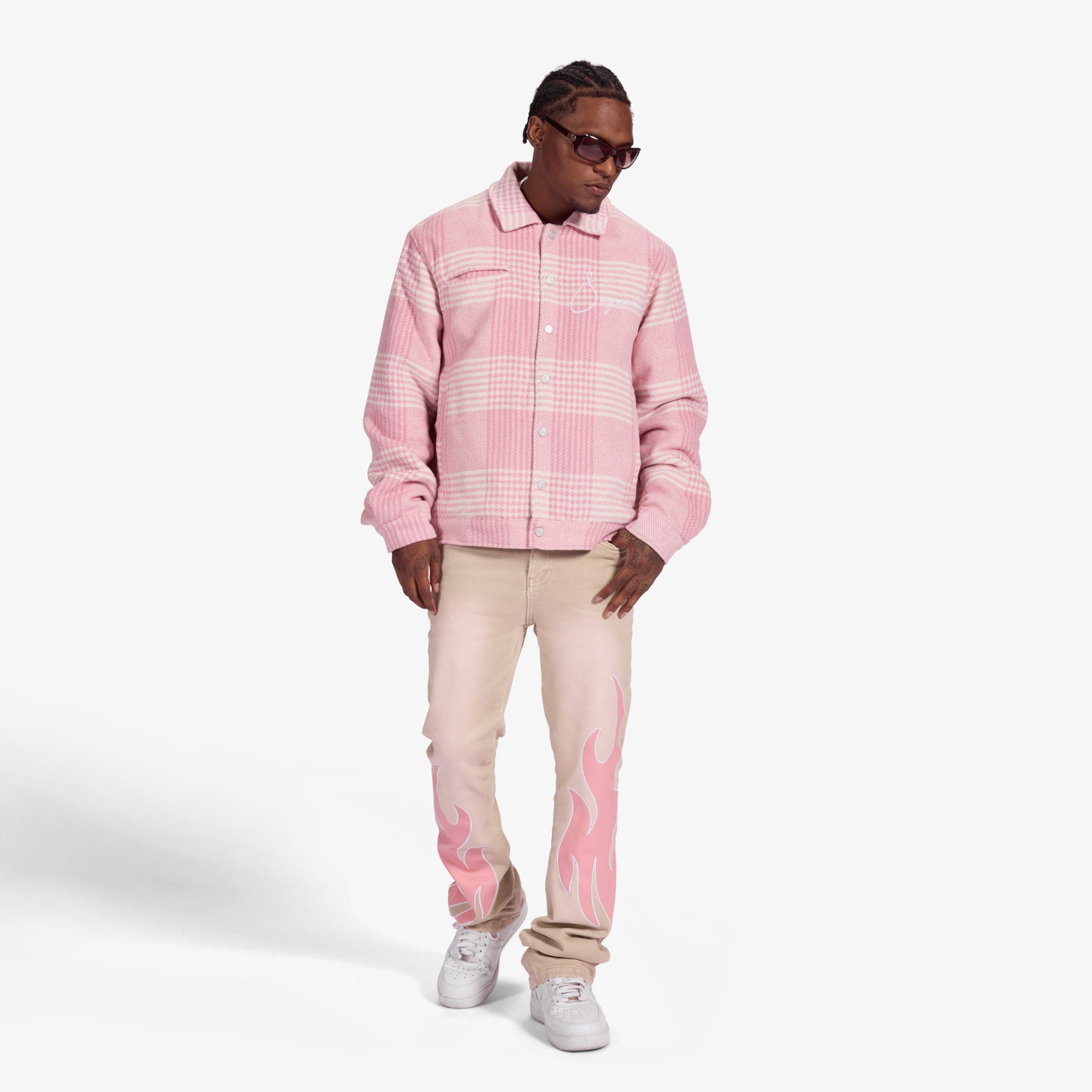 "Eastwood" Jacket (pink plaid)